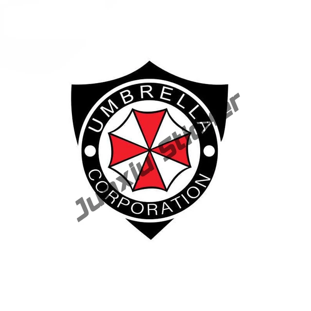 2pcs Set AM112 Umbrella Corporation Car Emblem Badge Sticker