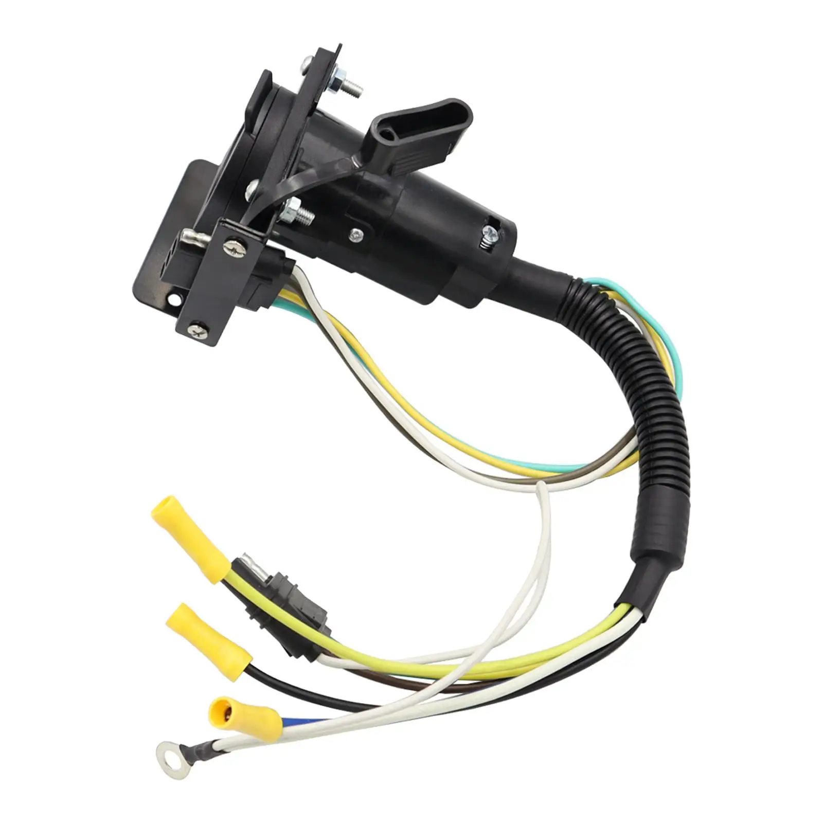 4-Way Flat Female Trailer Wiring RV Trailer Adapter Plug Professional Easy Installation Trailer Wiring Adapter for Trailer