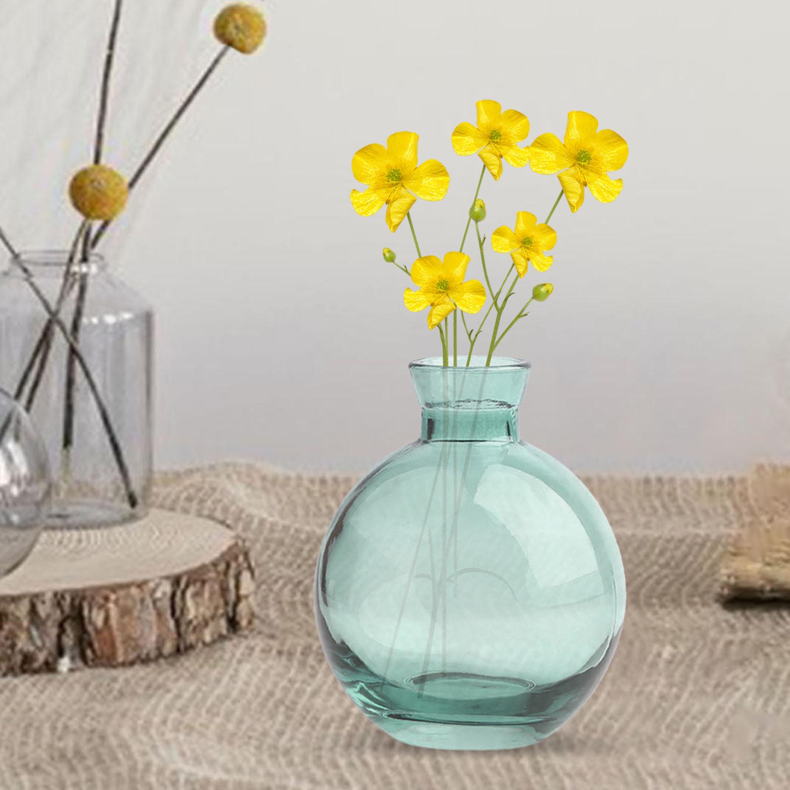 Nordic Style Flower Vase Flower Transparent Glass Decoration Ornament Flowerpot