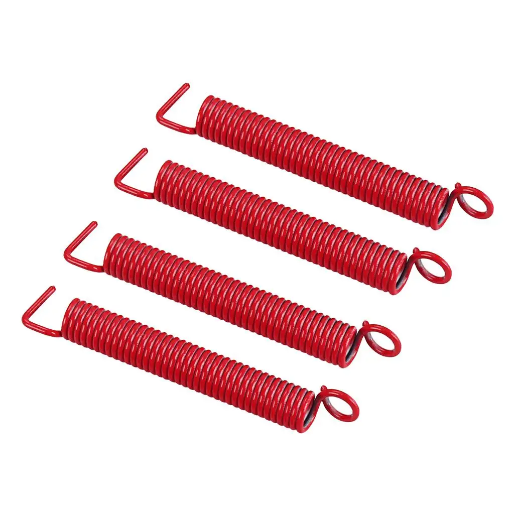 4x Red Iron Electric Guitar Tremolo Bridge Extension Springs for Guitar Lovers