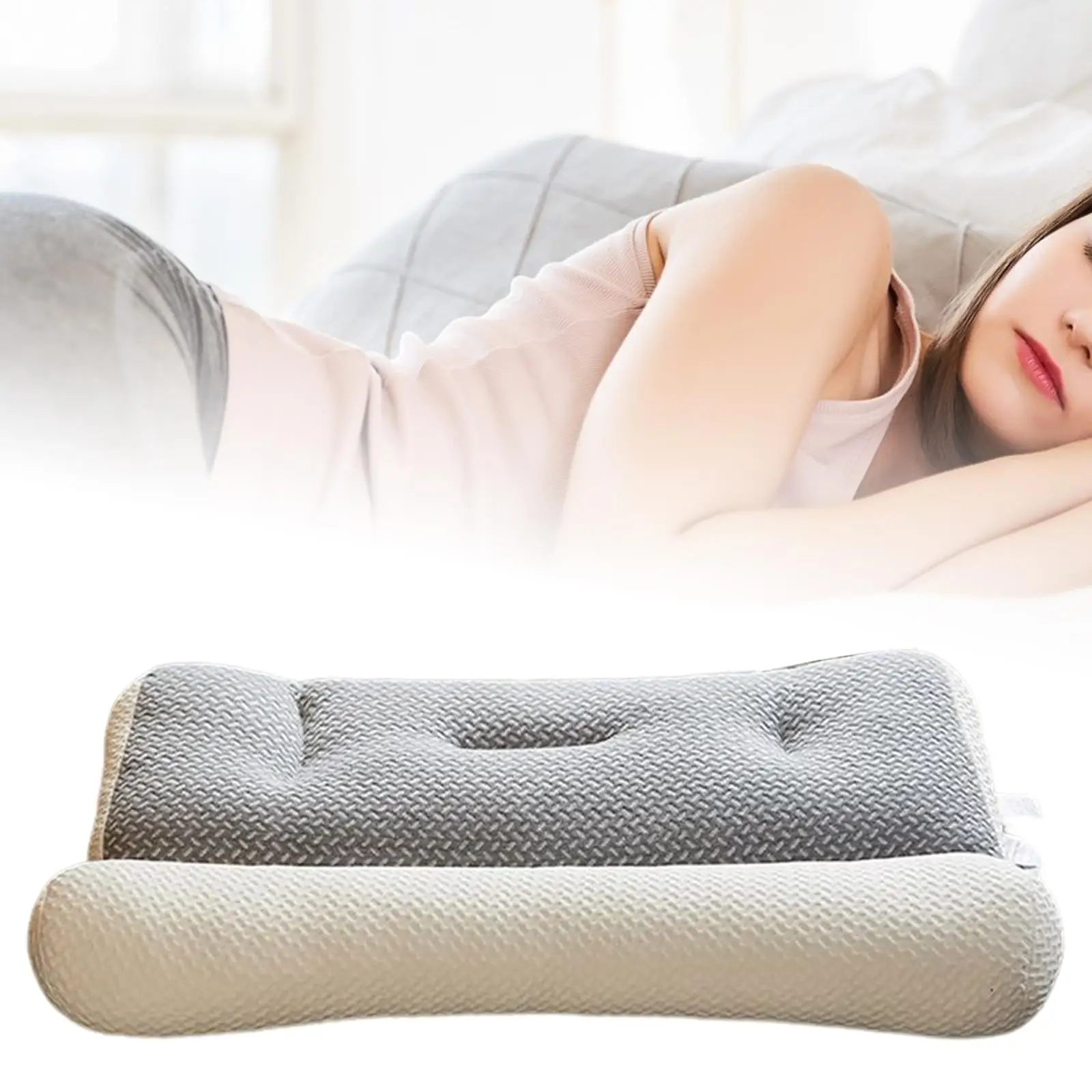 Ergonomic Neck Pillow Comfortable Cervical pillow Pillow for Sleeping Sleeping Pillow for Front Back Stomach and sleeper Hotel