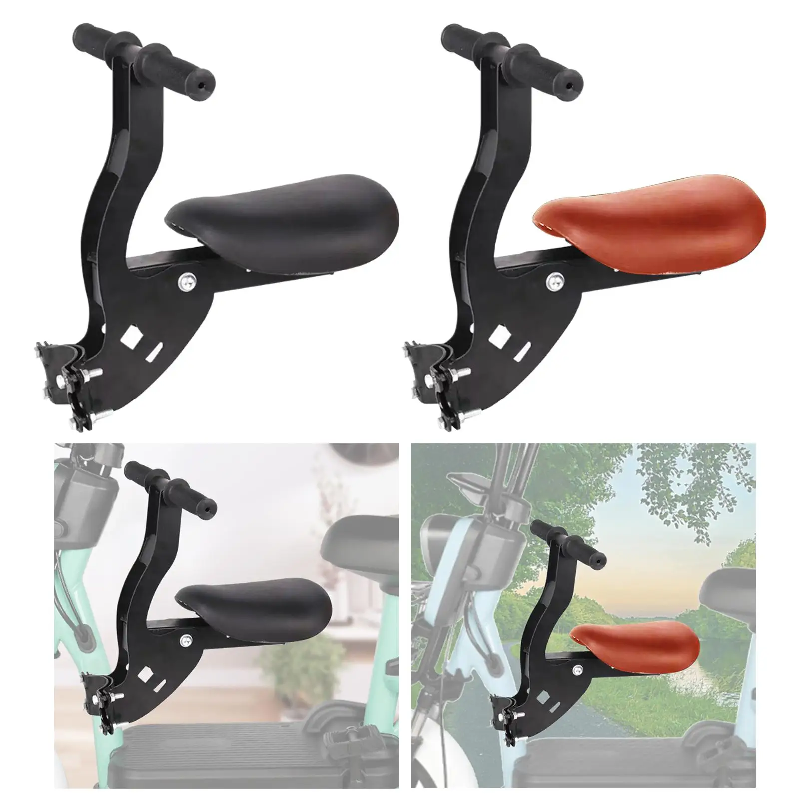 Kids Bike Seat Front Mounted Electromobile Baby Seat Bicycle Carrier Portable Universal for Mountain Bike Road Bikes