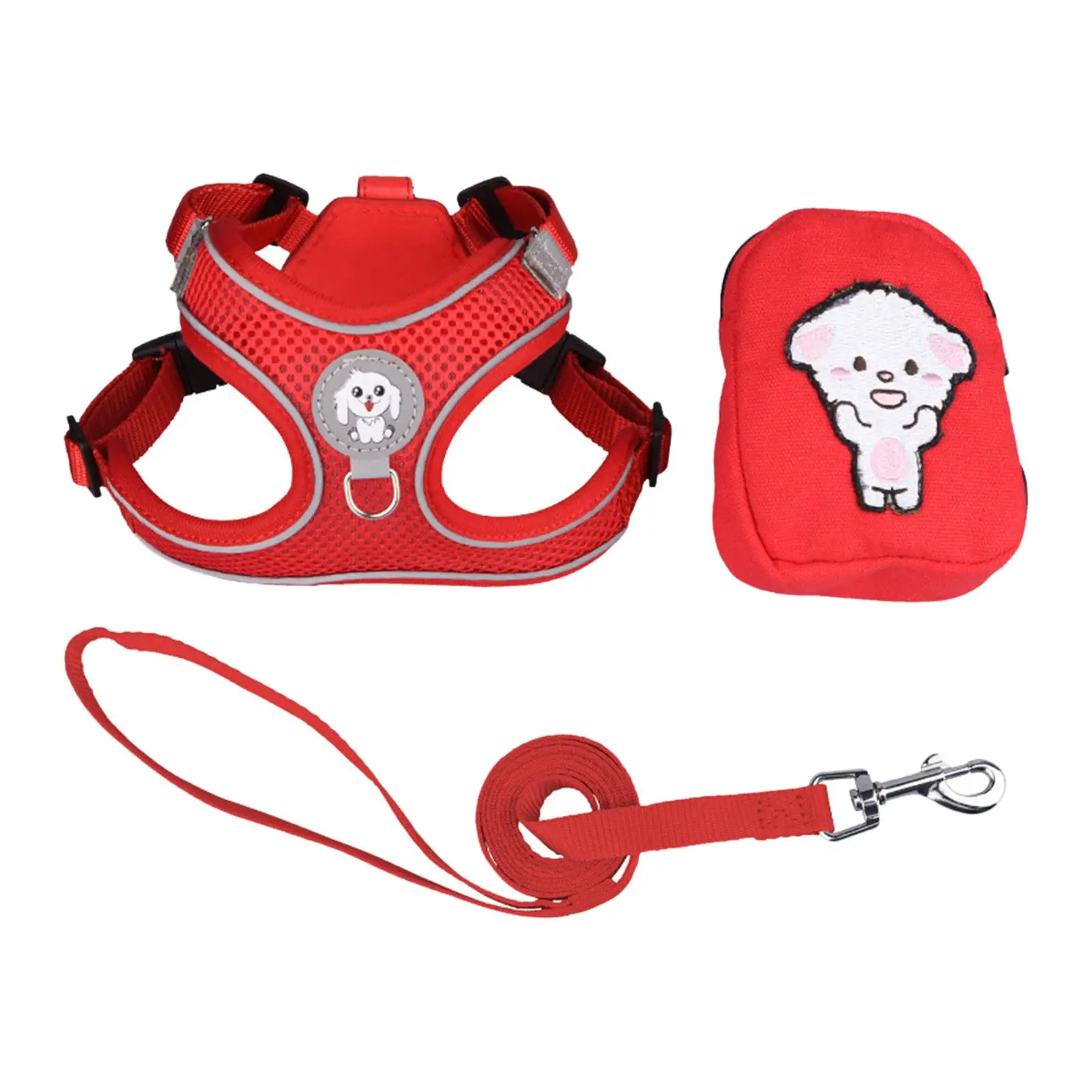 Soft Dogs Harness and Leash Set Comfortable for Running Training Walking