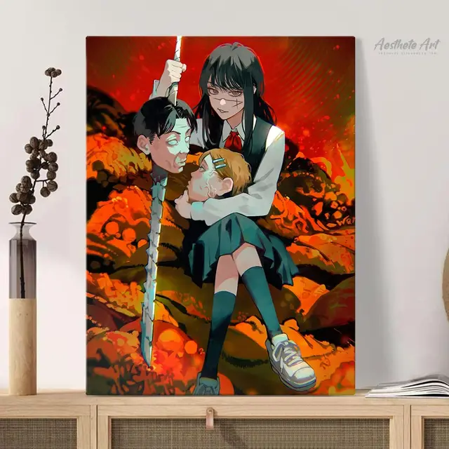 Em promoção! Motosserra Homem Anime Japonês Cartaz Casa Decoração Da Parede  Do Quarto De Arte Moderna, Pintura, Animação, Imagem, Decoração