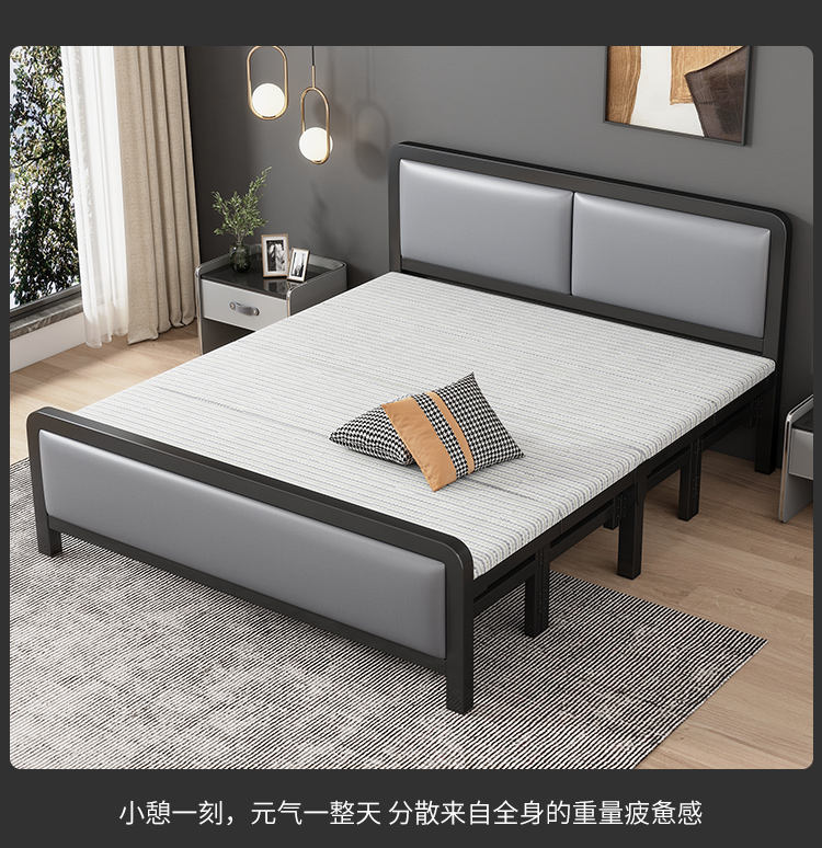 Title 27, Folding Bedroom Bed King Size Single Modern Lux...