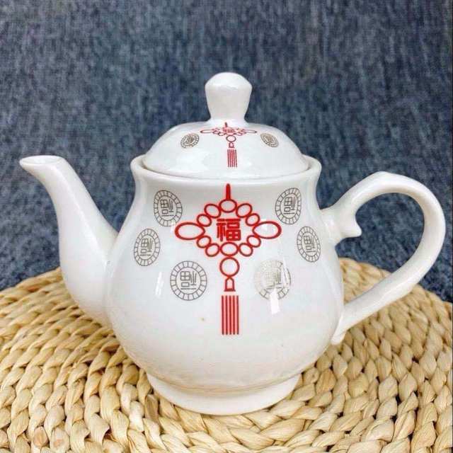 Teapot coffeepot newest bistro white ceramic