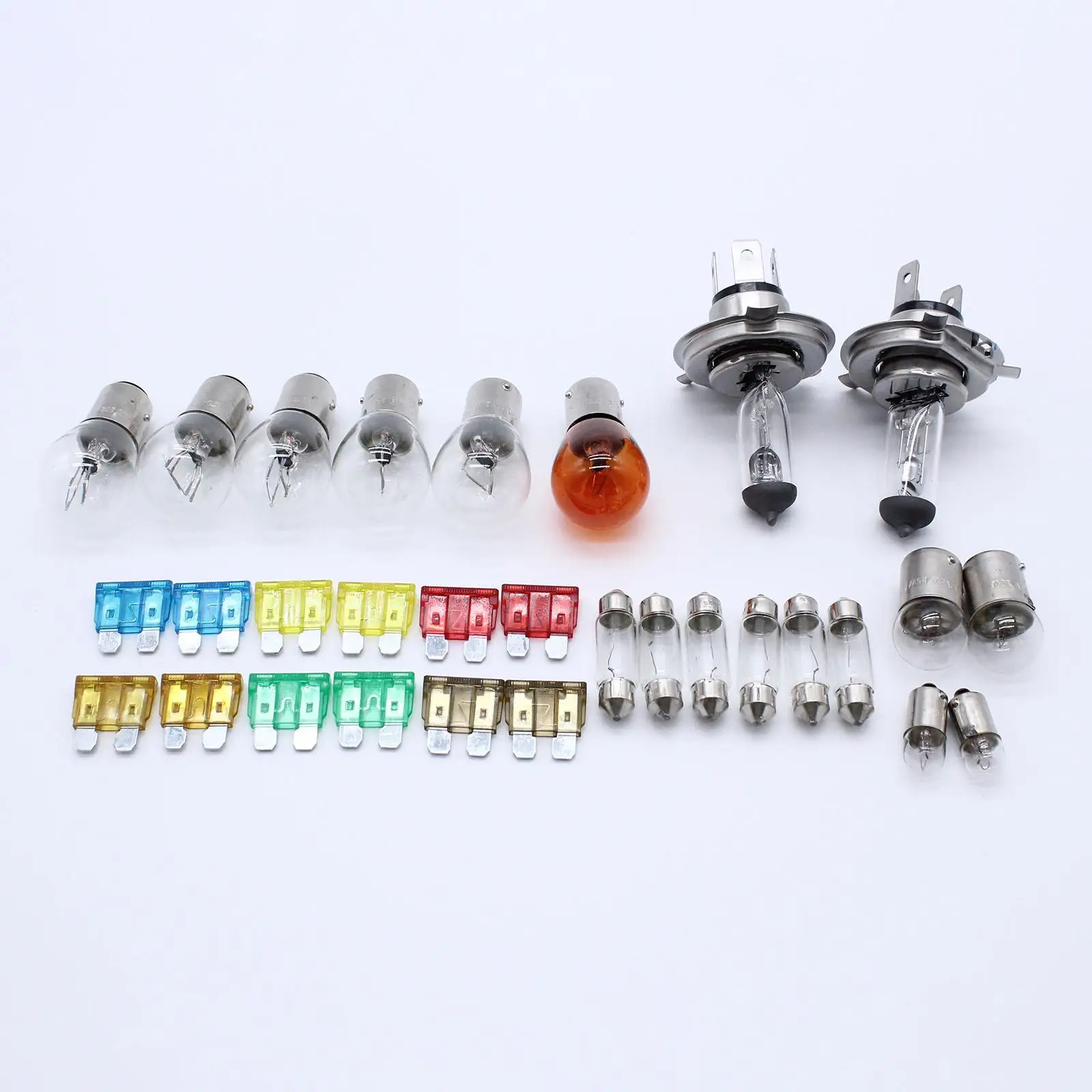 30 Pieces H4 Light Bulb Kit Set Spares Parts Super Bright Fit for Driving