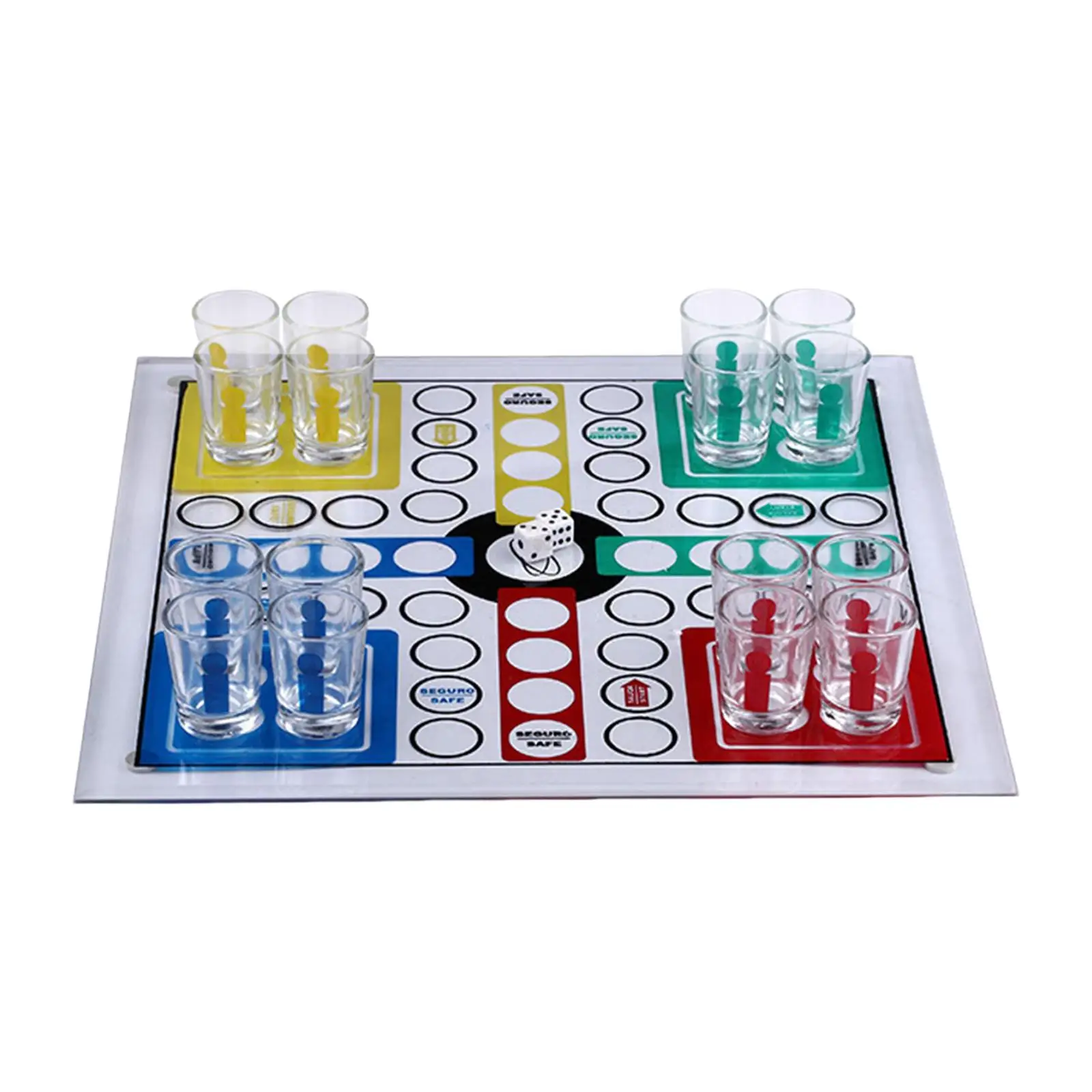 Wine Cup Flying Chess Novelty Table Drinking Bar Game Interactive Entertainment Chess Game for Bar Home Easter Party Gifts