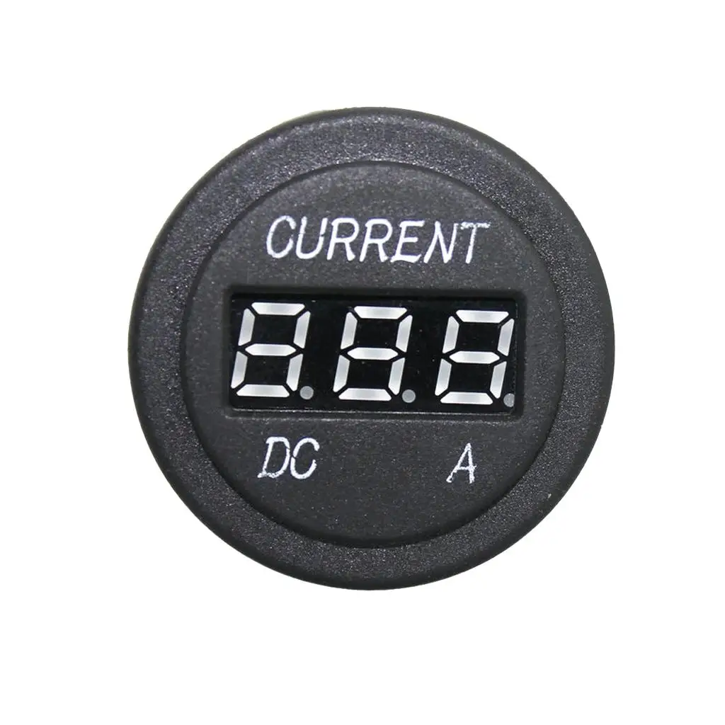 Car Motorcycle LED Digital DC Ammeter DC 12V/10A Current Meter