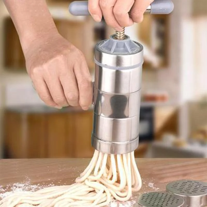 Plastic Pasta Noodle Maker Fruit Juicer Press Spaghetti NEW Machine Kitchen F5Z8 