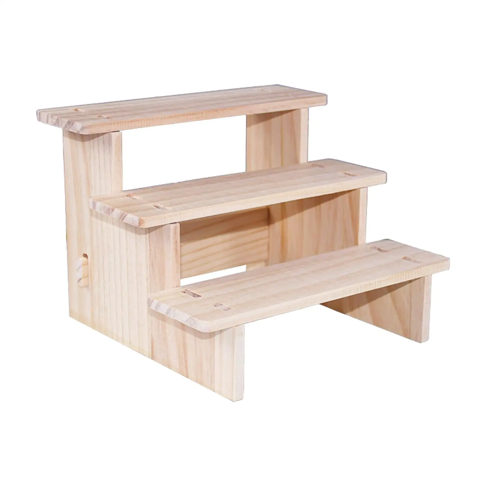 Wood Display Riser Stand Wooden Display Shelf Multilayer Reveal Frame Product Stand Jewelry Display Riser Shelf for Figurines