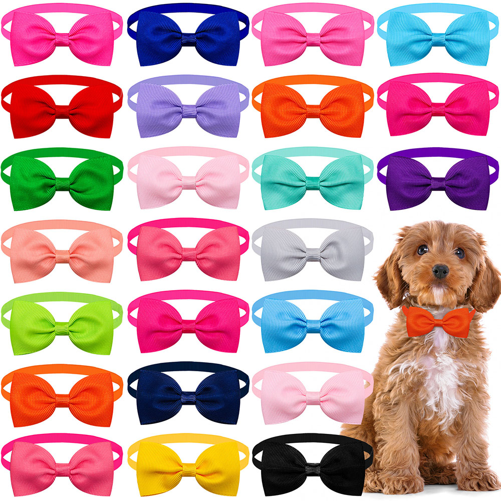 Mode niedlichen kleinen Hund Fliege Bulk feste Fliegen Halsband für Hunde Katzen Sommer Haustier Hund Bögen kleinen Hund Katze Pflege Zubehör – Detail 1