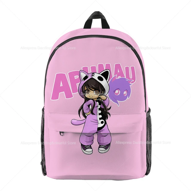 3d Printed Aphmau Backpack Schoolbag Primary Middle School Students Boys  Girls Anime Cosply School Bag Shoulder Bag Pen Case