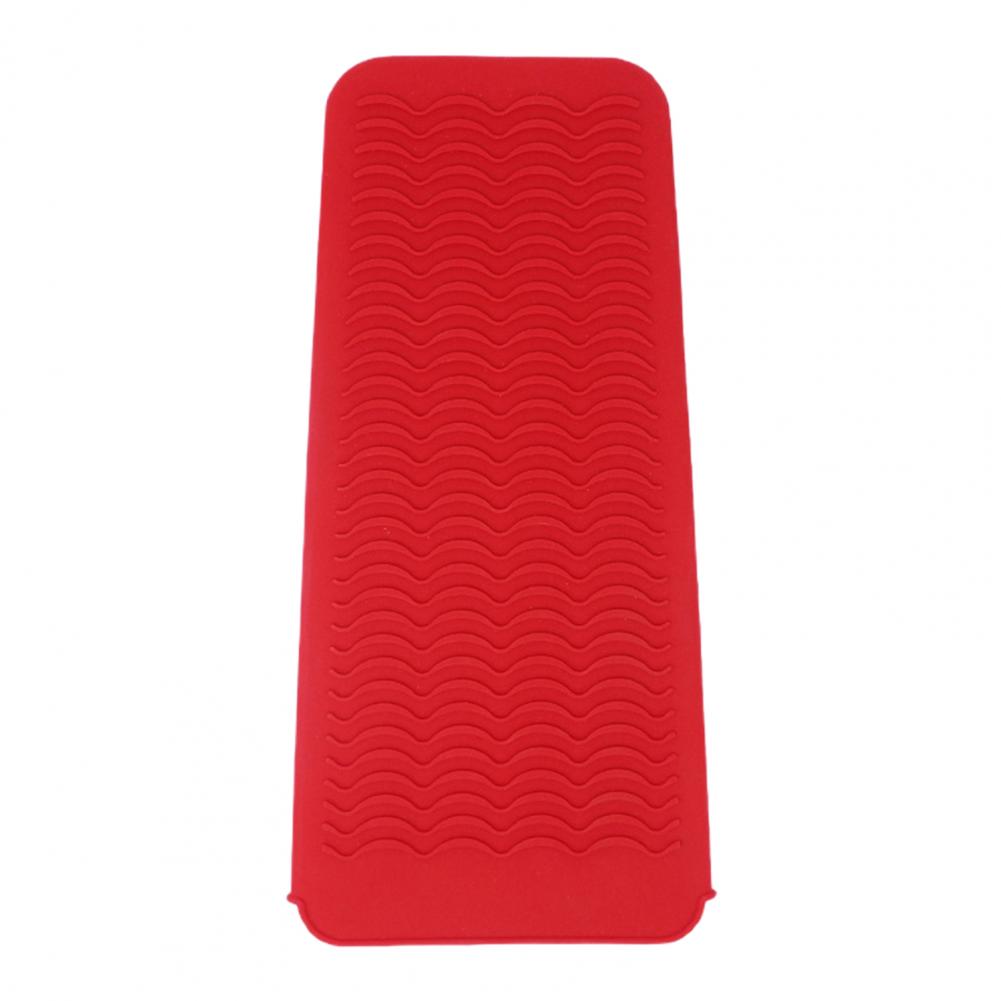 Description Picture 6 of itemHair Straightener Bag Portable Anti-scalding Curling Iron Holder Wave Pattern Silicone Heat Insulation Mat Home Supply