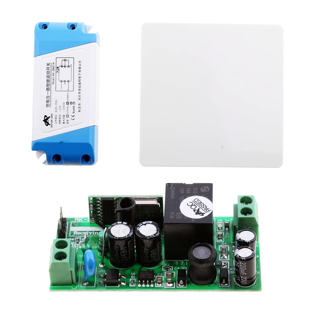  85V-250V Universal 1 CH Wireless Remote Control Switch For LED Light