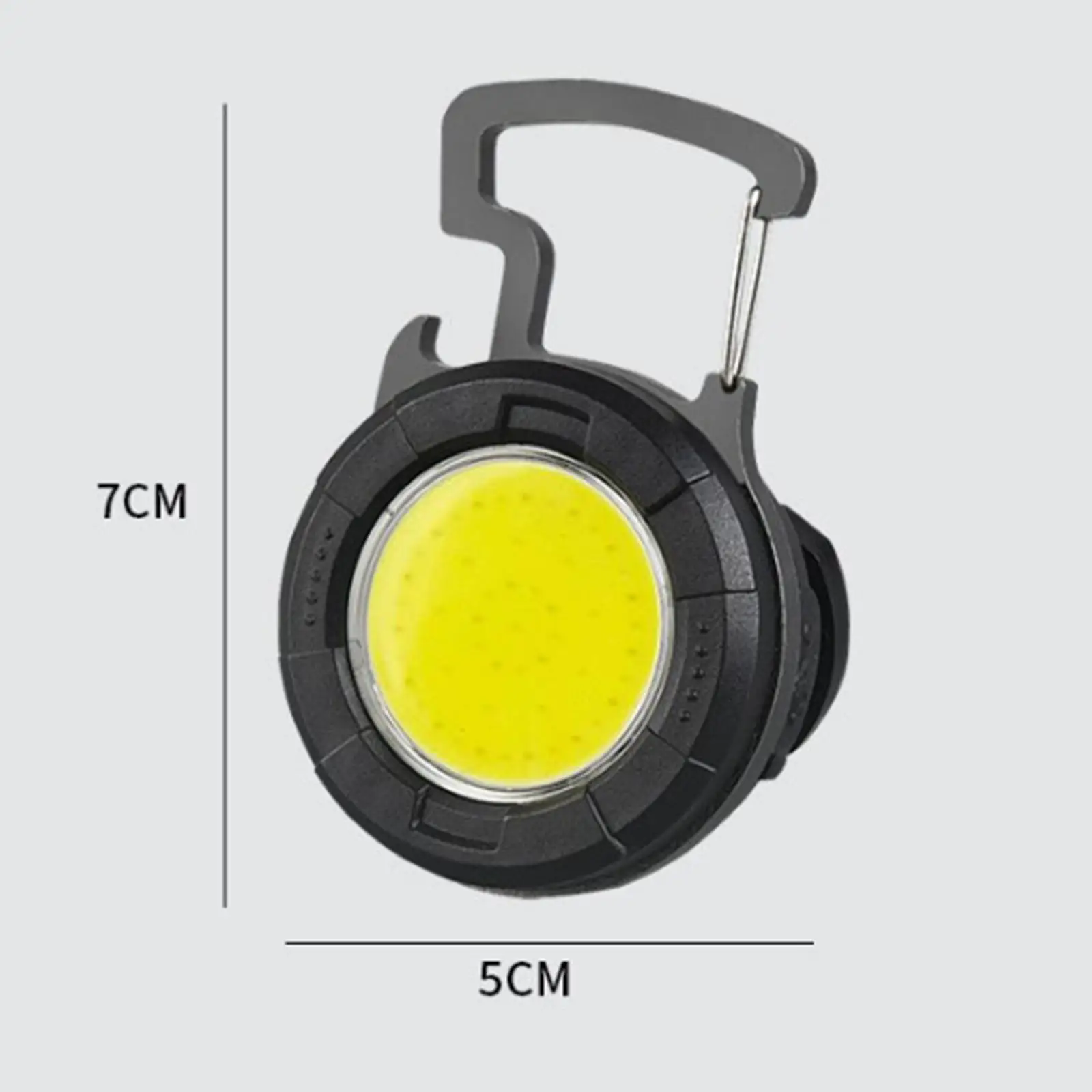 Small COB flashlights Keychain Rechargeable Waterproof LED USB