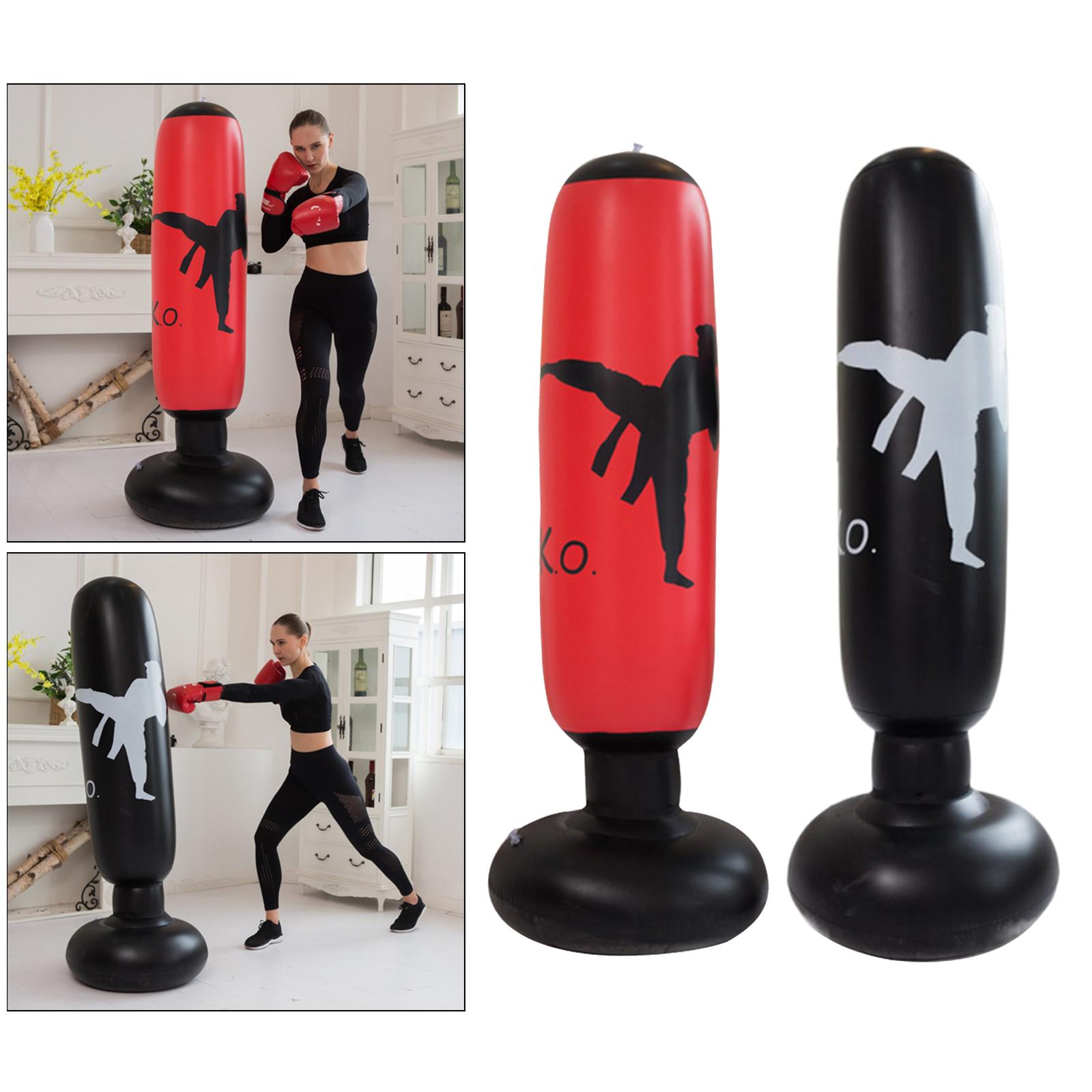 160x65cm Inflatable Punching Bag Punch Bag Leakproof Workout Tumbler Sandbag