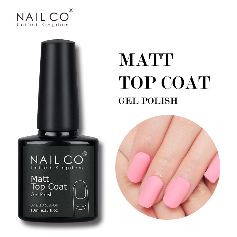 Best of NAILCO 10ml Matte Top Gel Nail Polish Matt Top Coat Top UV Gel Primer Base Nail Art Manicure Matt Transparent Varnishes Soak Off Reviews & Tips