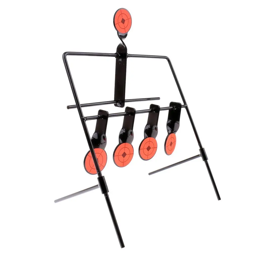 Shooting Resetting Target Heavy Duty Steel Stand Shoot Training Practice