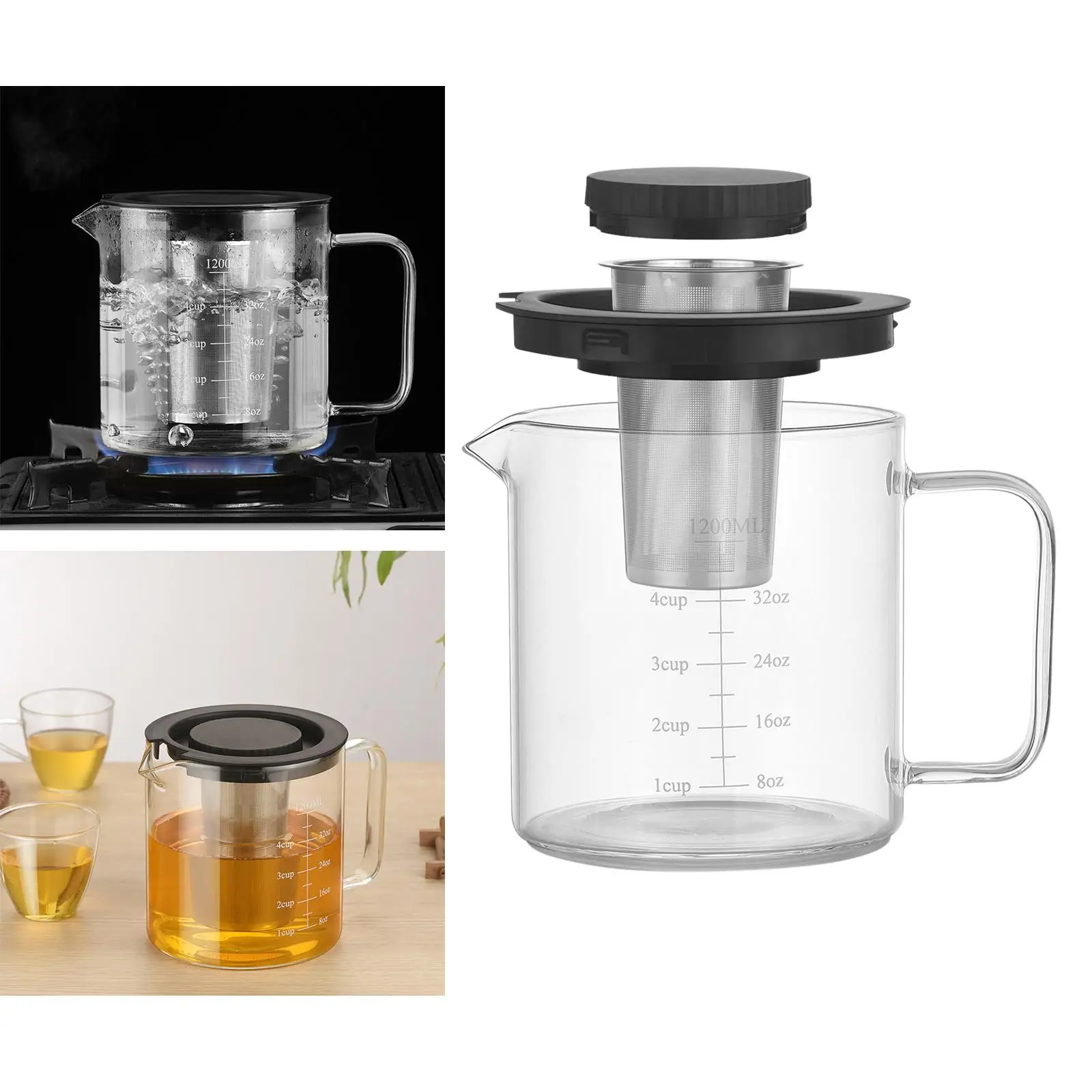 Clear Double Layer French  Maker Plunger Hand Brewing Coffee Filter Tea Maker Percolator