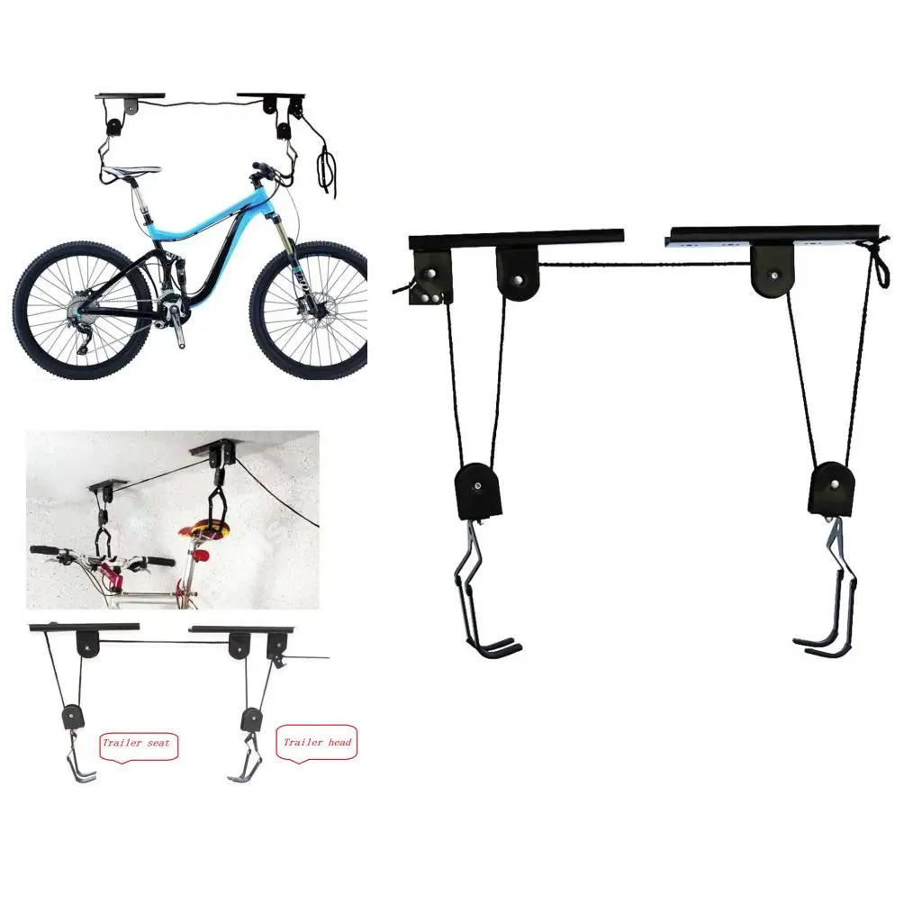 40kg Load Ceiling Mounted Hanging Garage Shed Hook Accessories