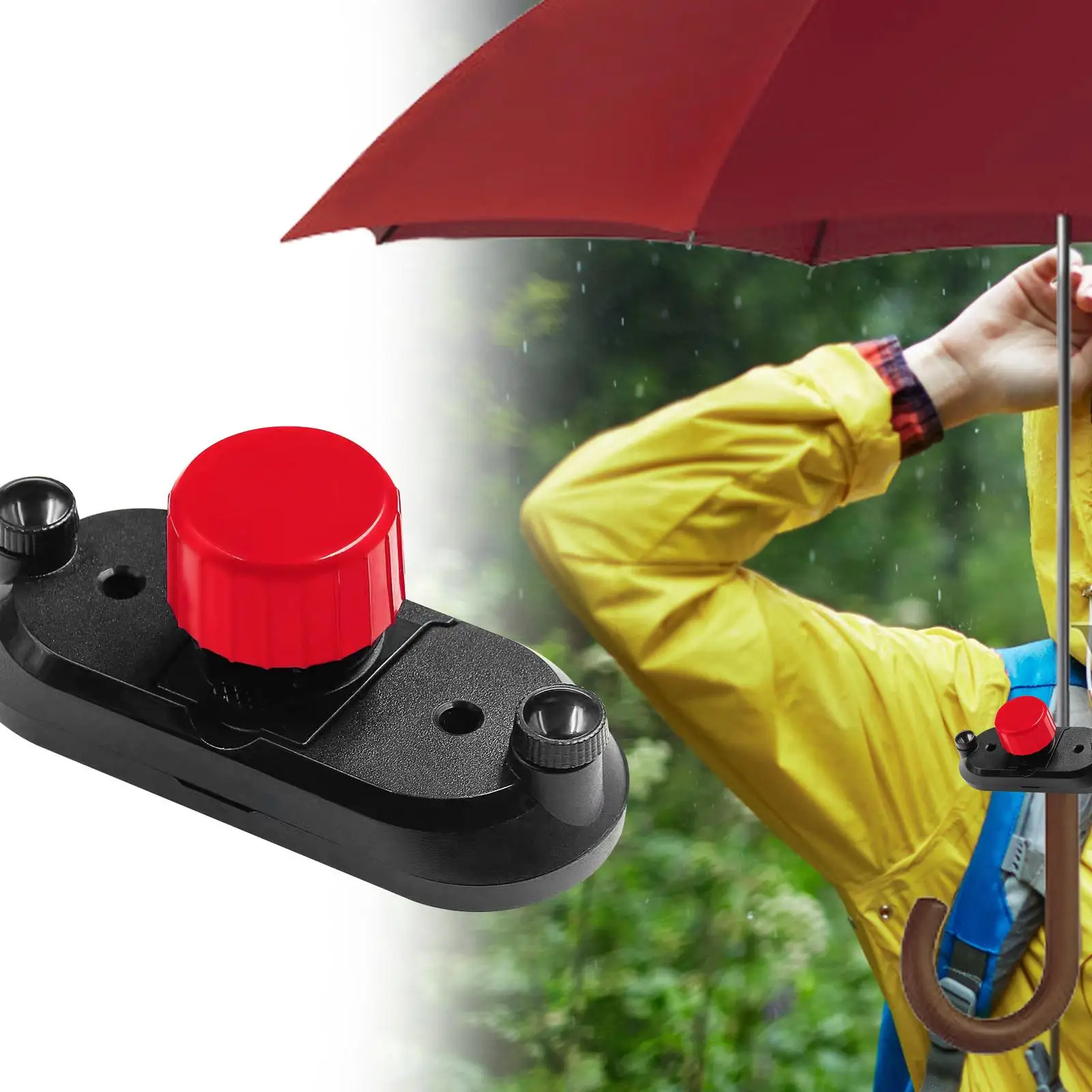 Backbag Strap Umbrella Clip Easy to Assemble Travel Multifunctional Lightweight Gadget Portable Bag Belt Umbrella Holding Device