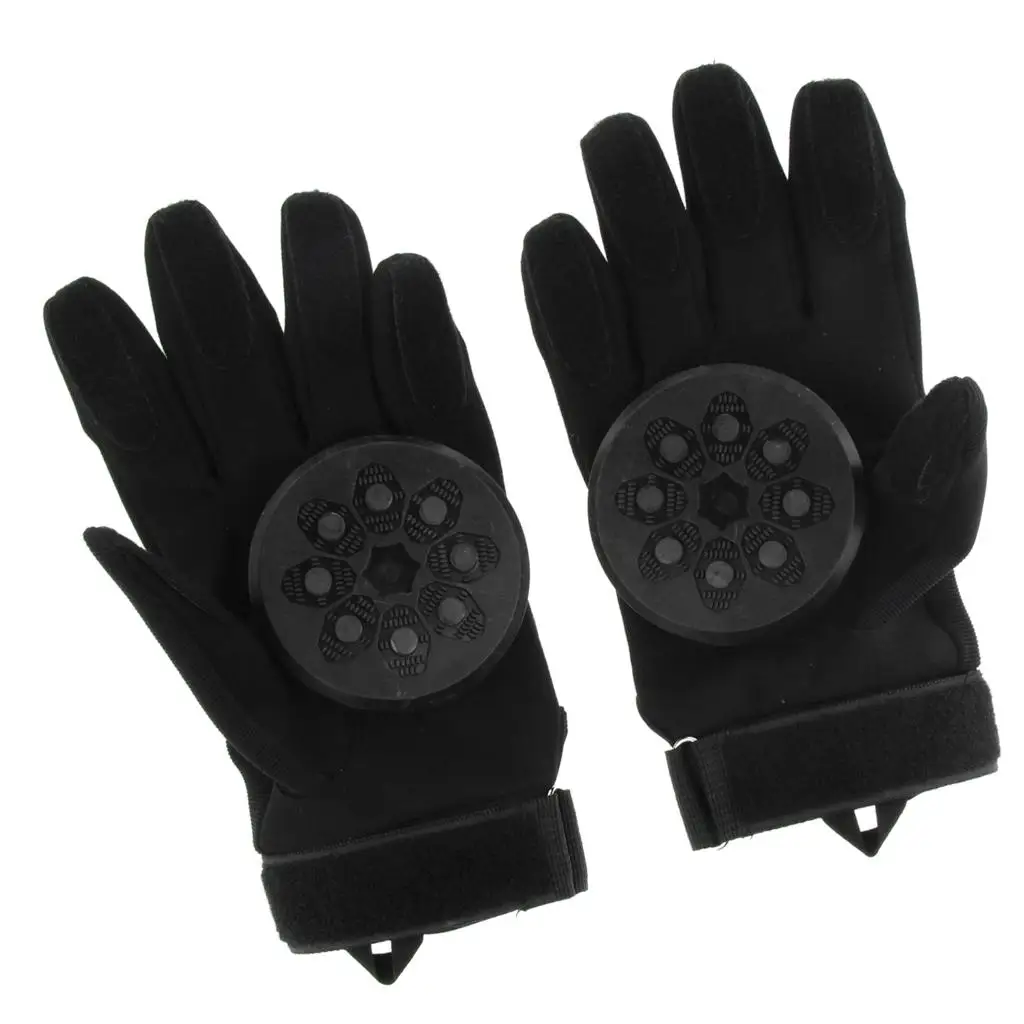 Longboard Skateboard Slide Gloves With Slide Pucks Standard / Medium Size