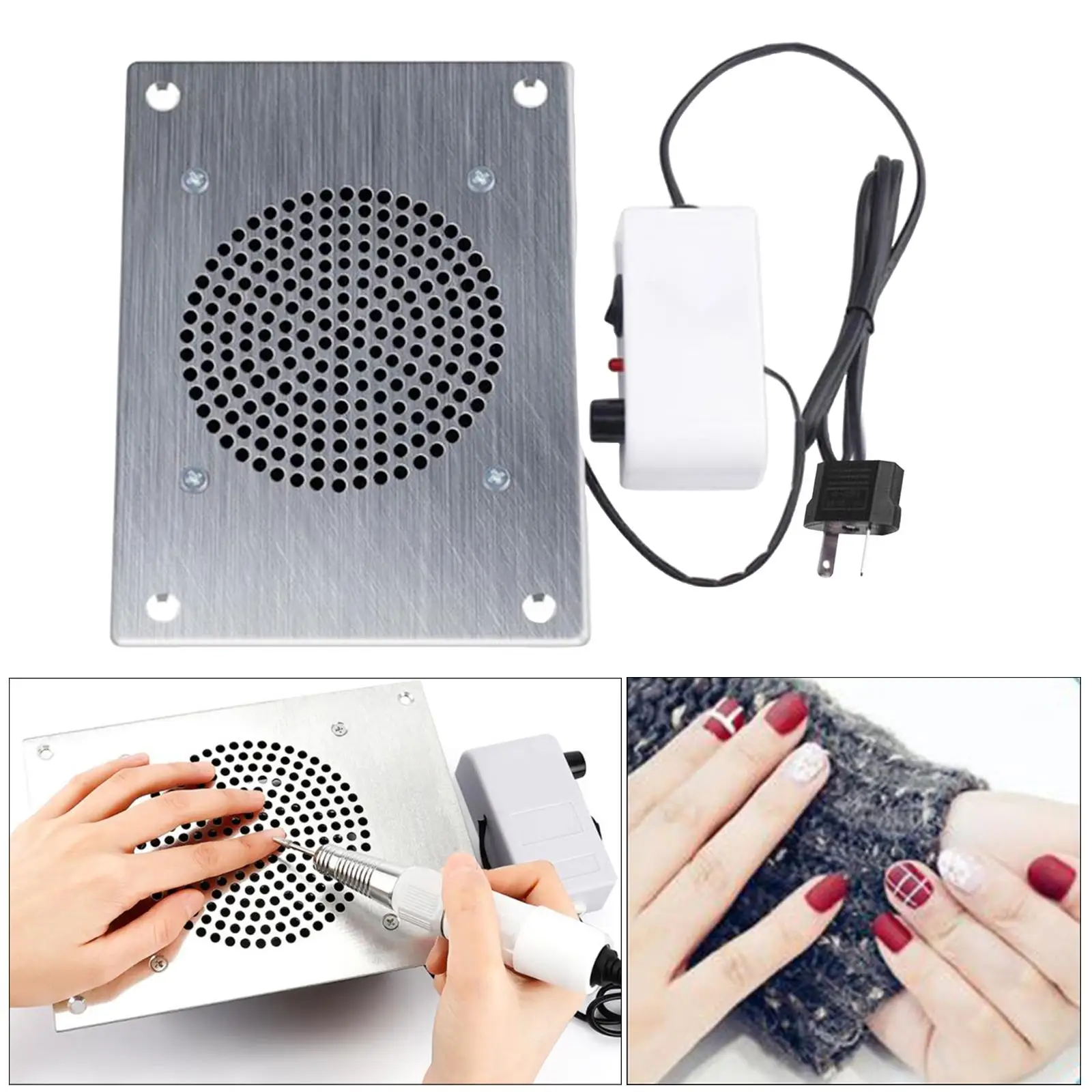 Nail Dust Collector Manicure Tools Vent Dust Collector Extractor for Nail
