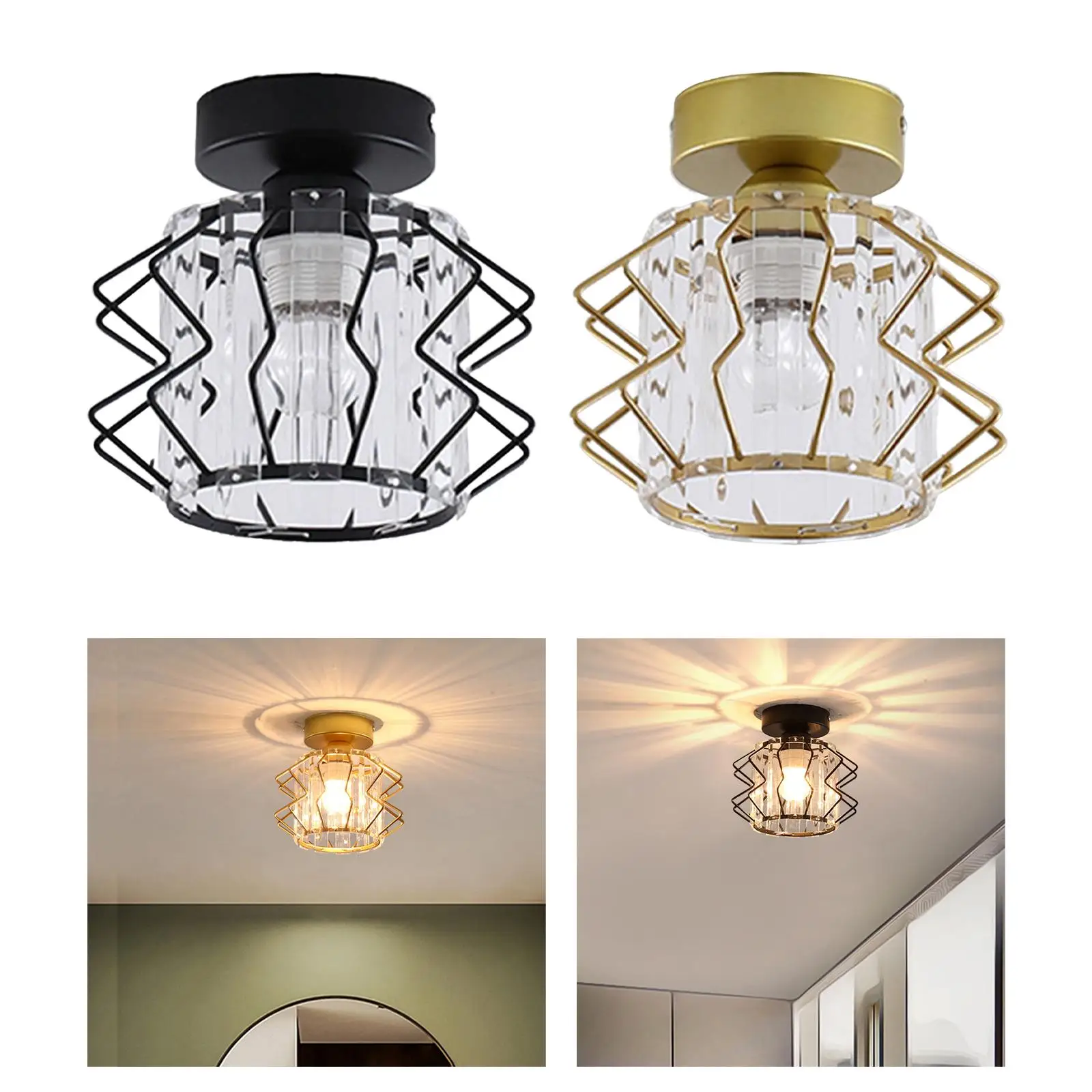 Antique LED Ceiling Light E27 Lamp Flush Mount for Stairway Bedroom Kitchen Dining Room