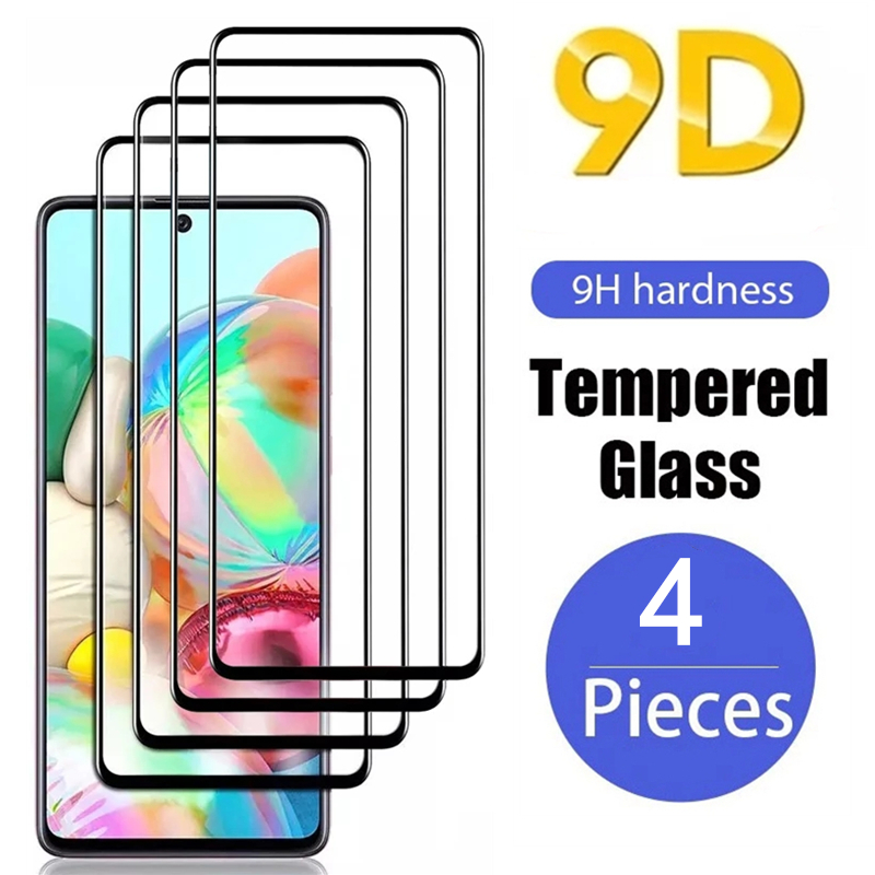 1-4Pcs 9D Tempered Glass for Samsung Galaxy A51 A52 A71 A72 A22 A32 A21S A50 Screen Protectors for Samsung S21 Plus S22 S20 FE