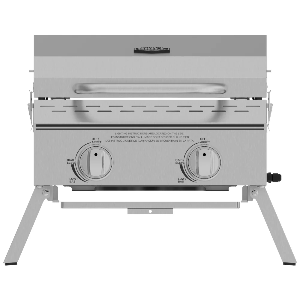 Title 1, Grill 2 Burner Tabletop Propane Gas Grill in St...