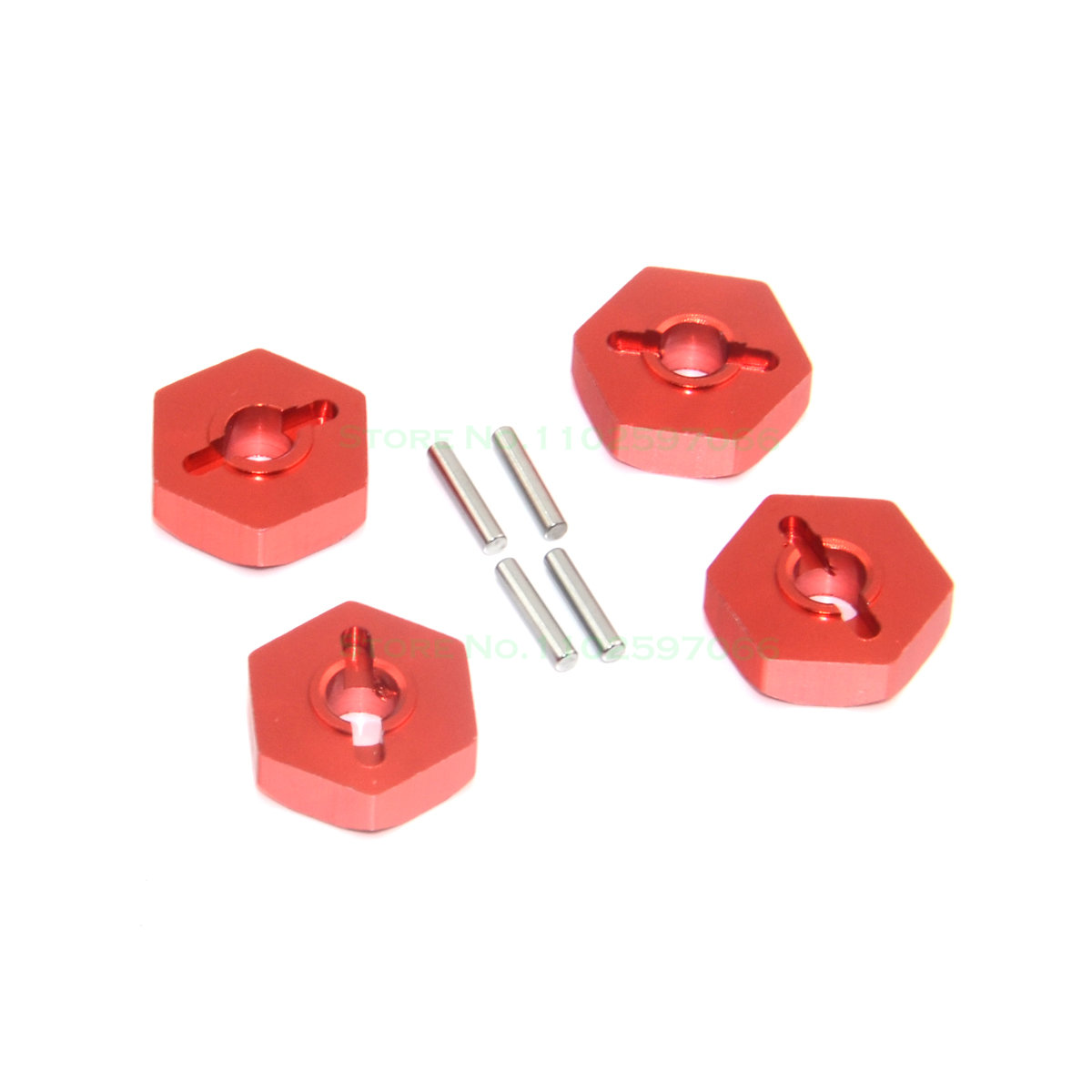 Metall 4mm Felge Sechskantantantrieb Sechskant 12mm Adapter für Traxxas 1/16 E-Revo Slash 4WD – Detail 3