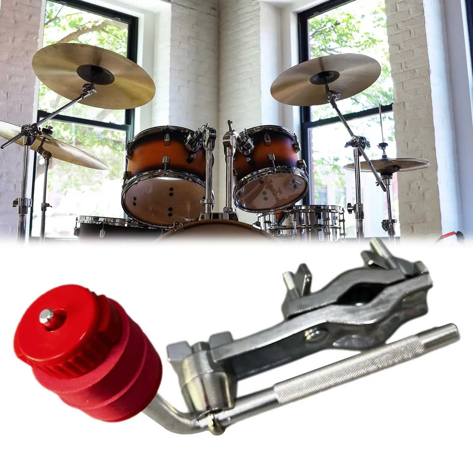 Zinc Alloy Drum Extension Clamps Durable Drum Parts Professional Mount Cymbal Clip for Percussionist Instrument Accessory