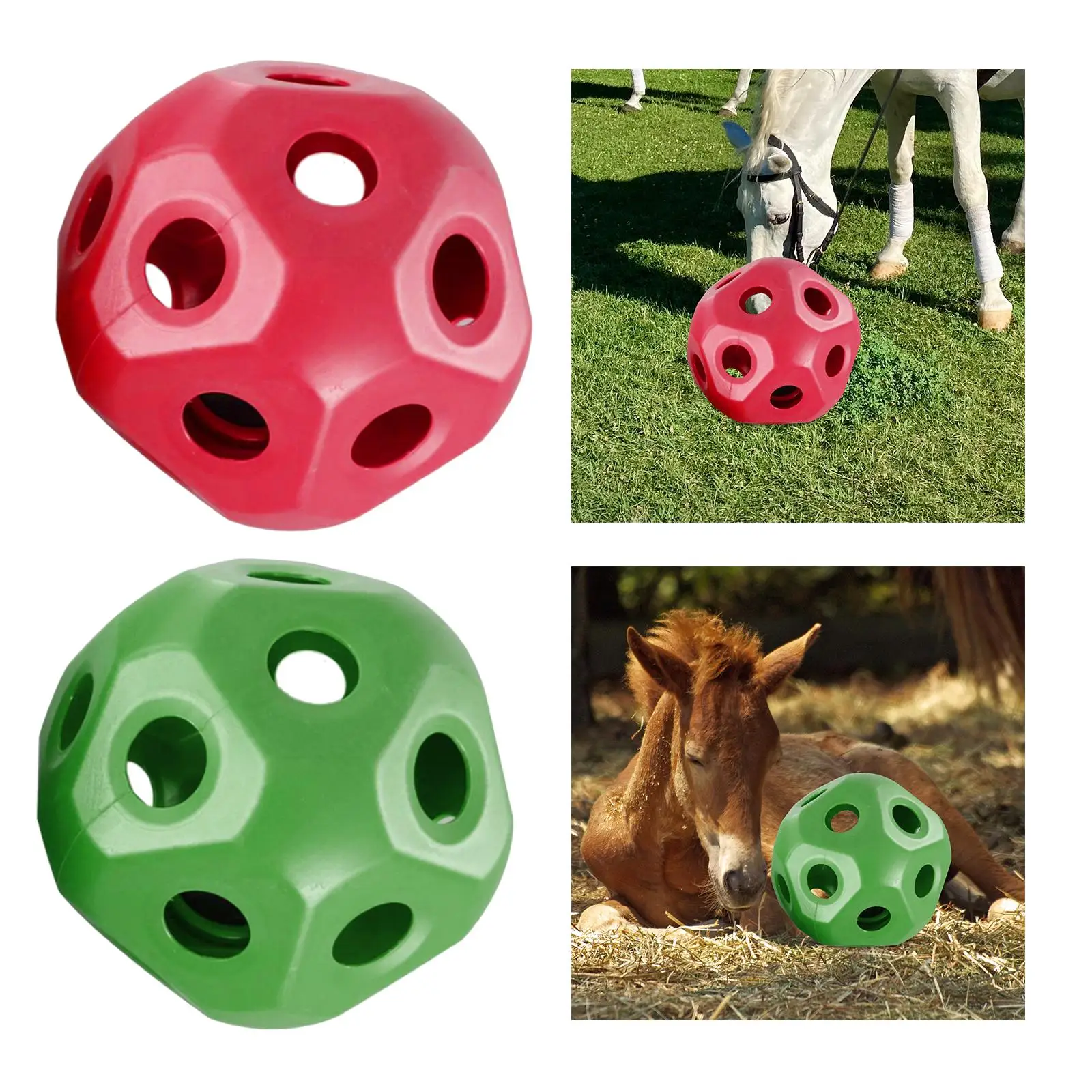 Horse Treat Ball Snack Ball Hollow Out Hay Feeding Toy Carrot Feeder Toy Multipurpose Horse Hay Ball for Horse Stable Stall