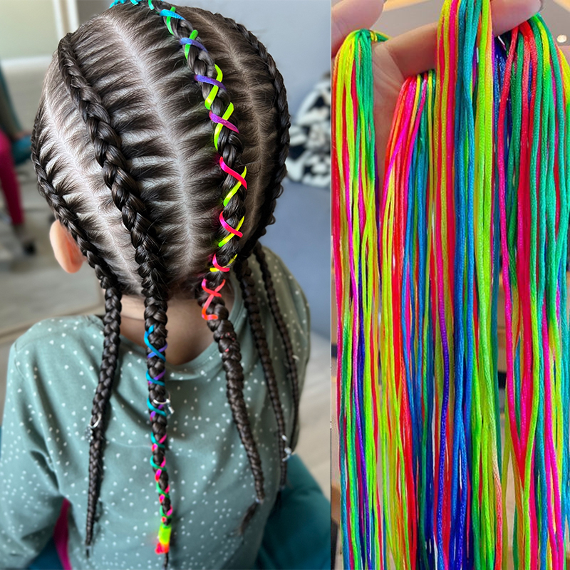 Best of 30Pcs / lot Colorful Rope Hair Ties 90cm Braiding Tassel Dreadlock Braided Hip-Hop Cool Styling For Women Girls Kids Aceessories Reviews & Tips