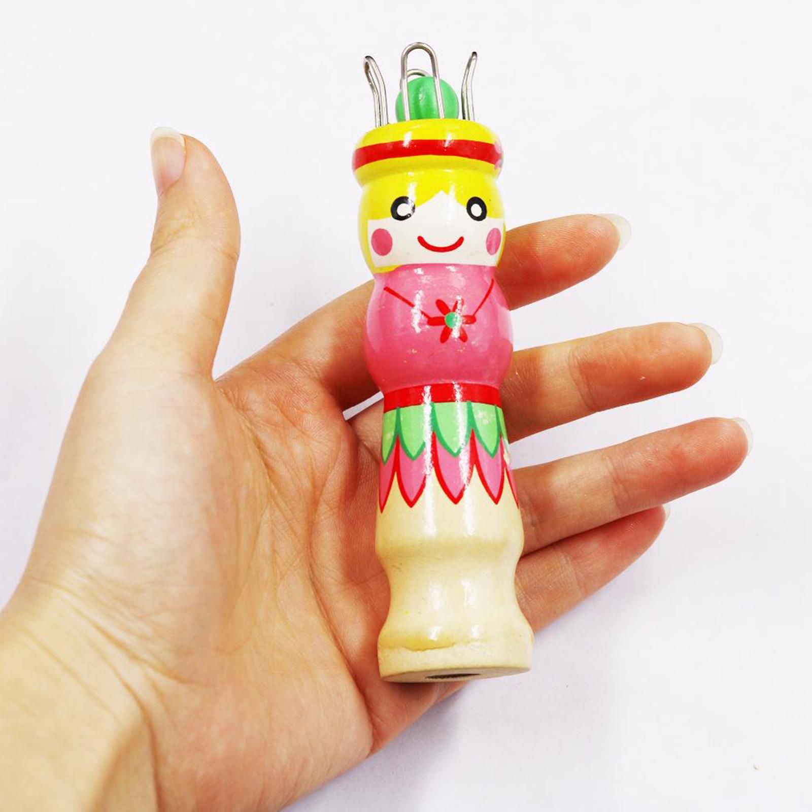 Wooden Yarn Wool Knitter Knitting Doll Craft Loom Rope Braided Maker Tools