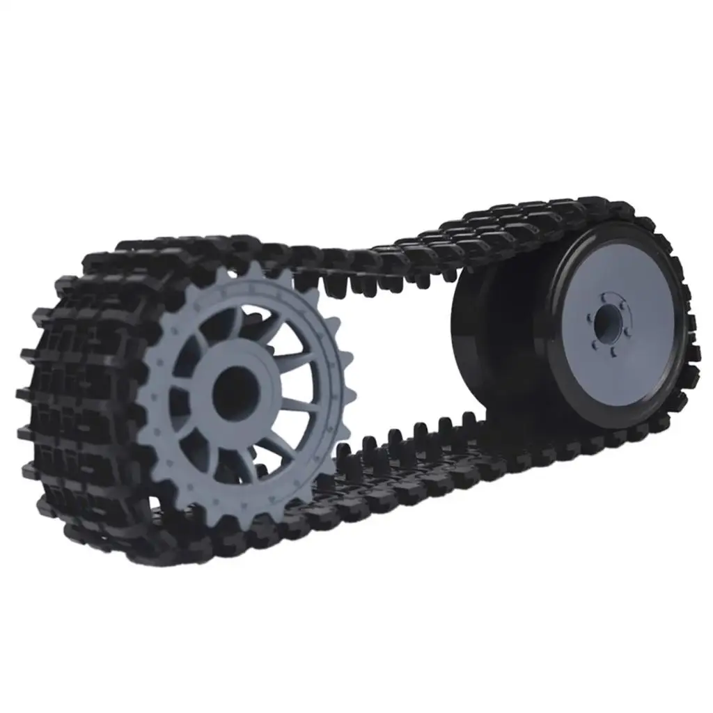 Plastic Tracked Crawler Tank Load Wheel  Car Chassis  Assemble Kits - DIY Car  RC Toy