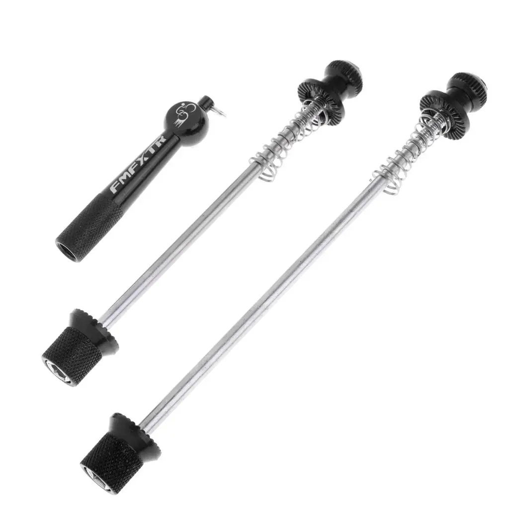 Quick release skewers for the front and rear axles for racing bike skewers