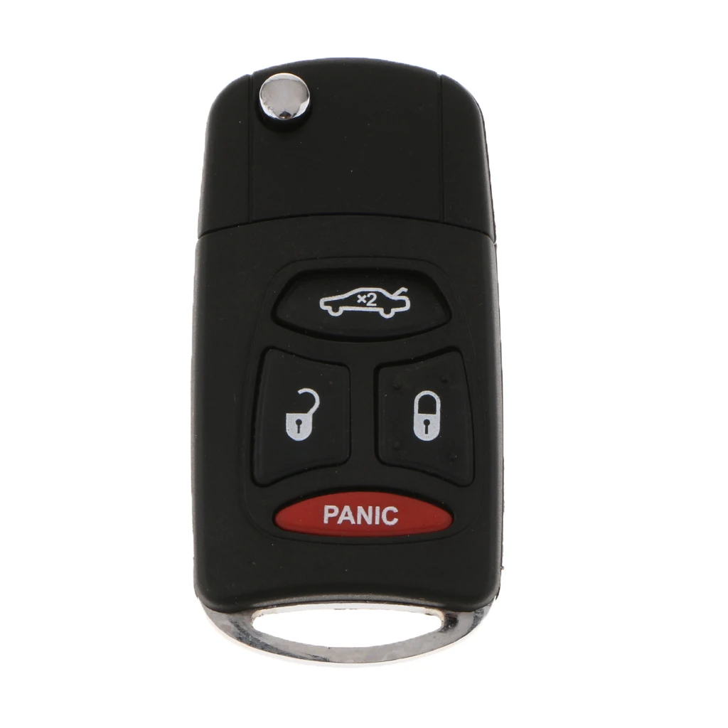 Keyless Remote Entry Uncut Car Key Replacement Case Shell Cover 4 Button