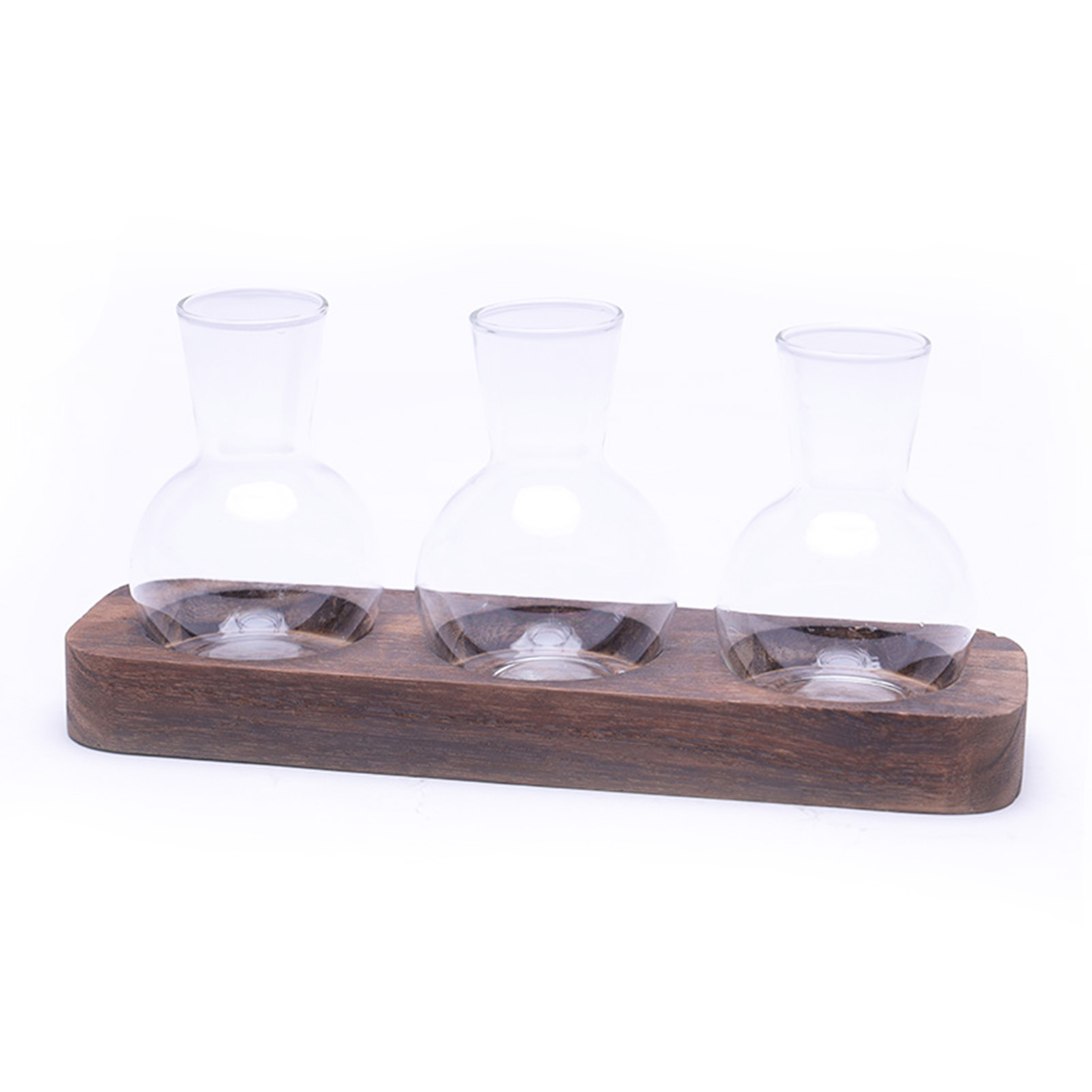 Description Picture 6 of itemHydroponic Plants Container Plant Glass Test Tube Terrariums Vase in Wooden Stand Flower Pots Hydroponic Plants Test Tube Vase