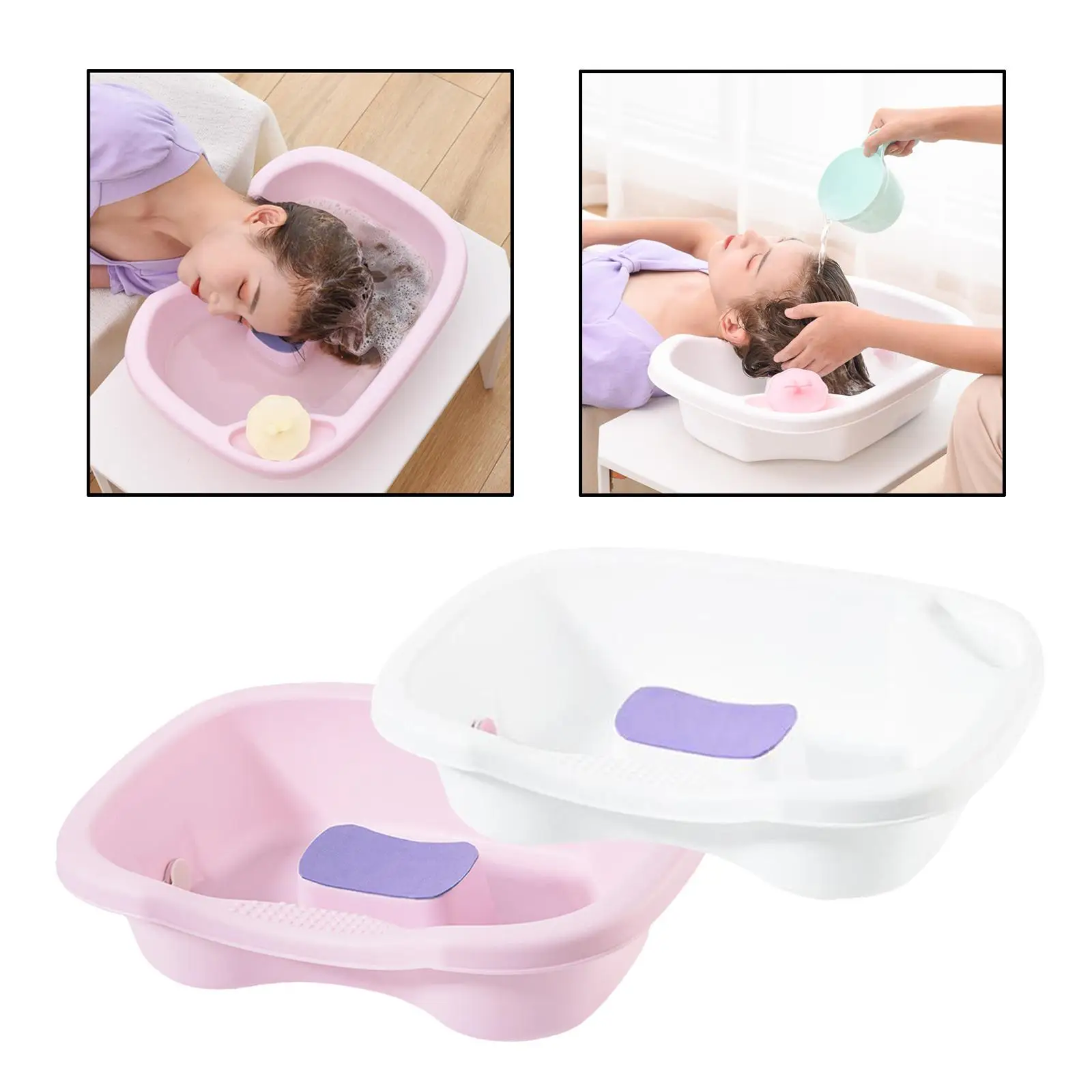 Hair Washing Basin with Tube Bathing Aid Stable Hair Washing Sink for Hair Washing Barber Shop Home Salon Hairdresser Patient
