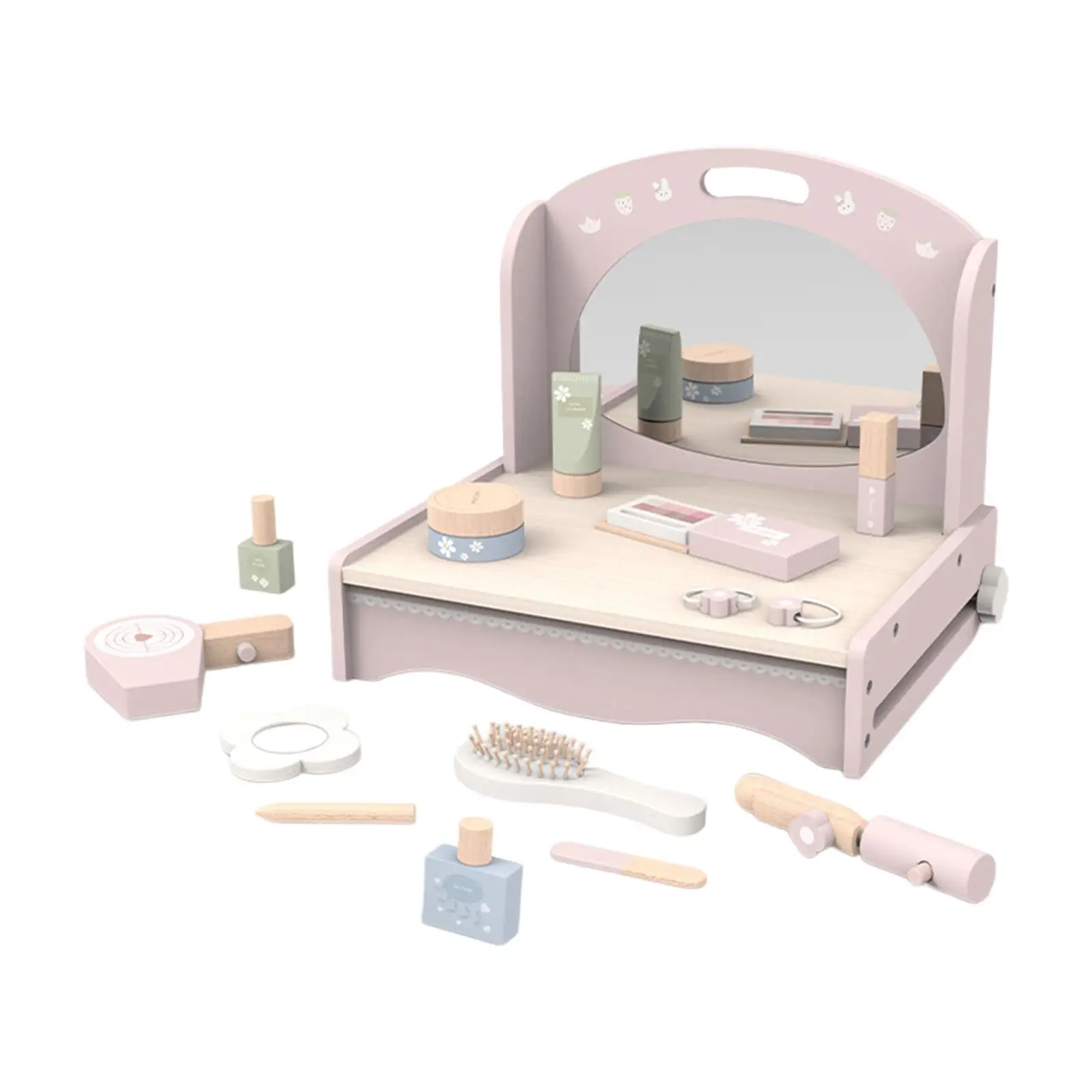 Kids Play Vanity toy vanity Table Cosmetic Set for Game Learning