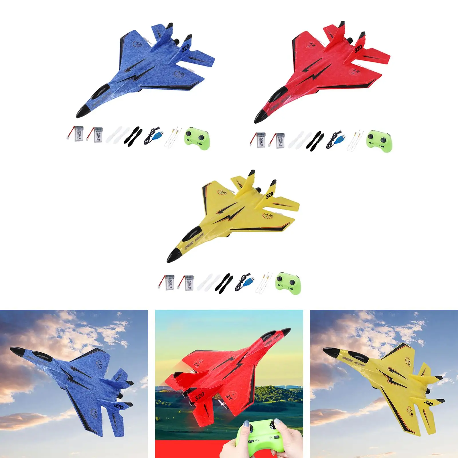RC Remote Control Plane 2.4G 2 Channels Radio Controlled Ready to Fly Toys EPP Aircraft for Kids & Adults 150M Distance