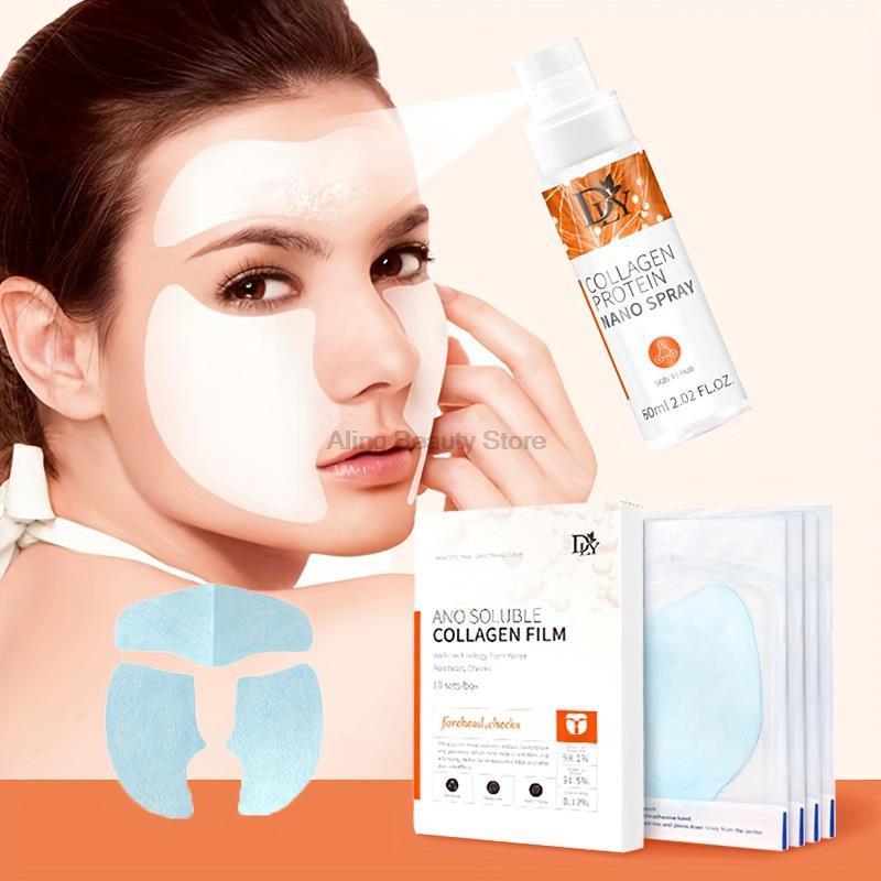 Best of Soluble Collagen Face Serum Spray Mask Set Anti Aging Reduce Fine Lines Face Essence Face Filler Moisturizing Skin Care Set Reviews & Tips