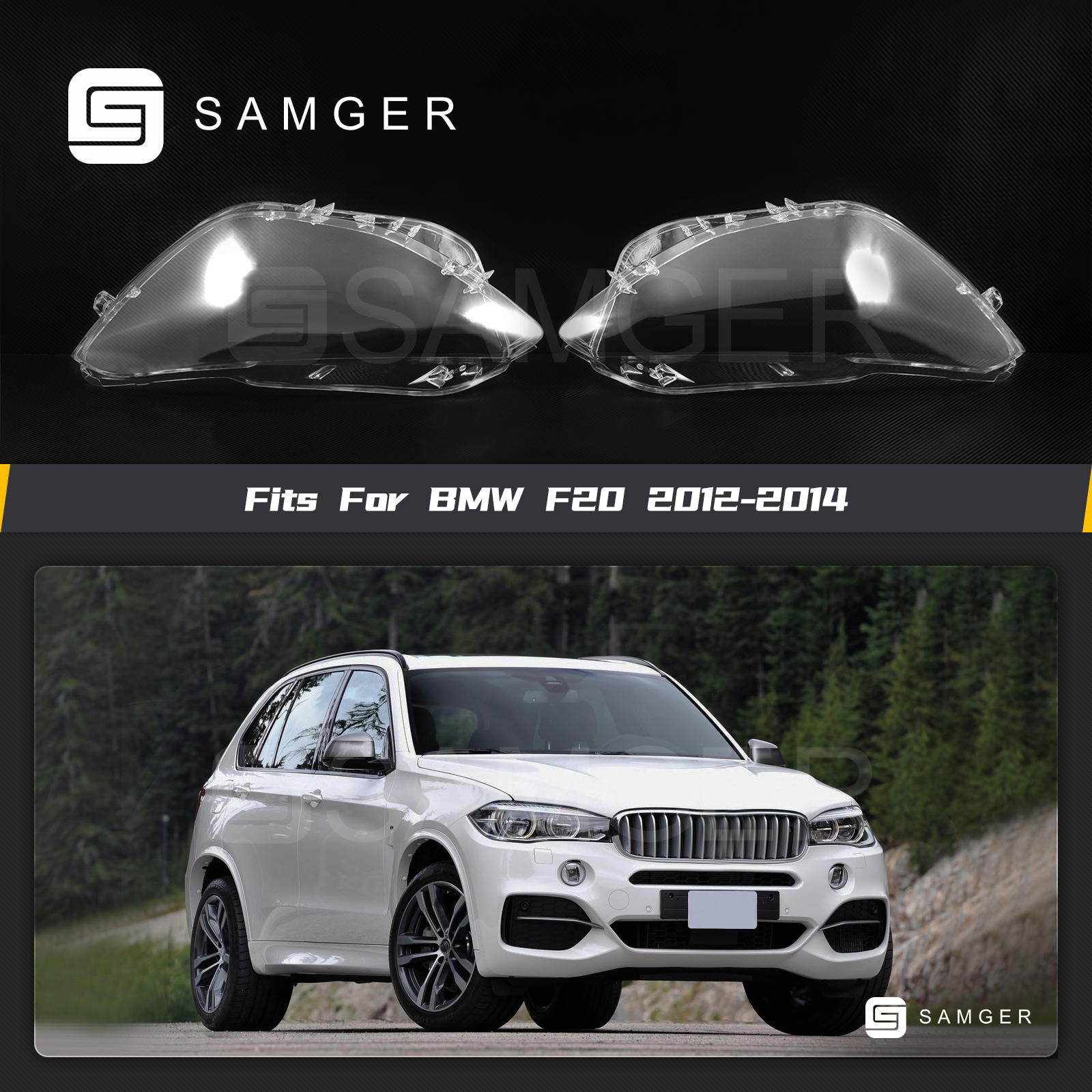 Samger 1 пара крышки передней фары автомобиля авто фары объектив для BMW 1  Seriers F20 116I 118I 120I 2012-2014 Автомобильный стеклянный абажур |  AliExpress