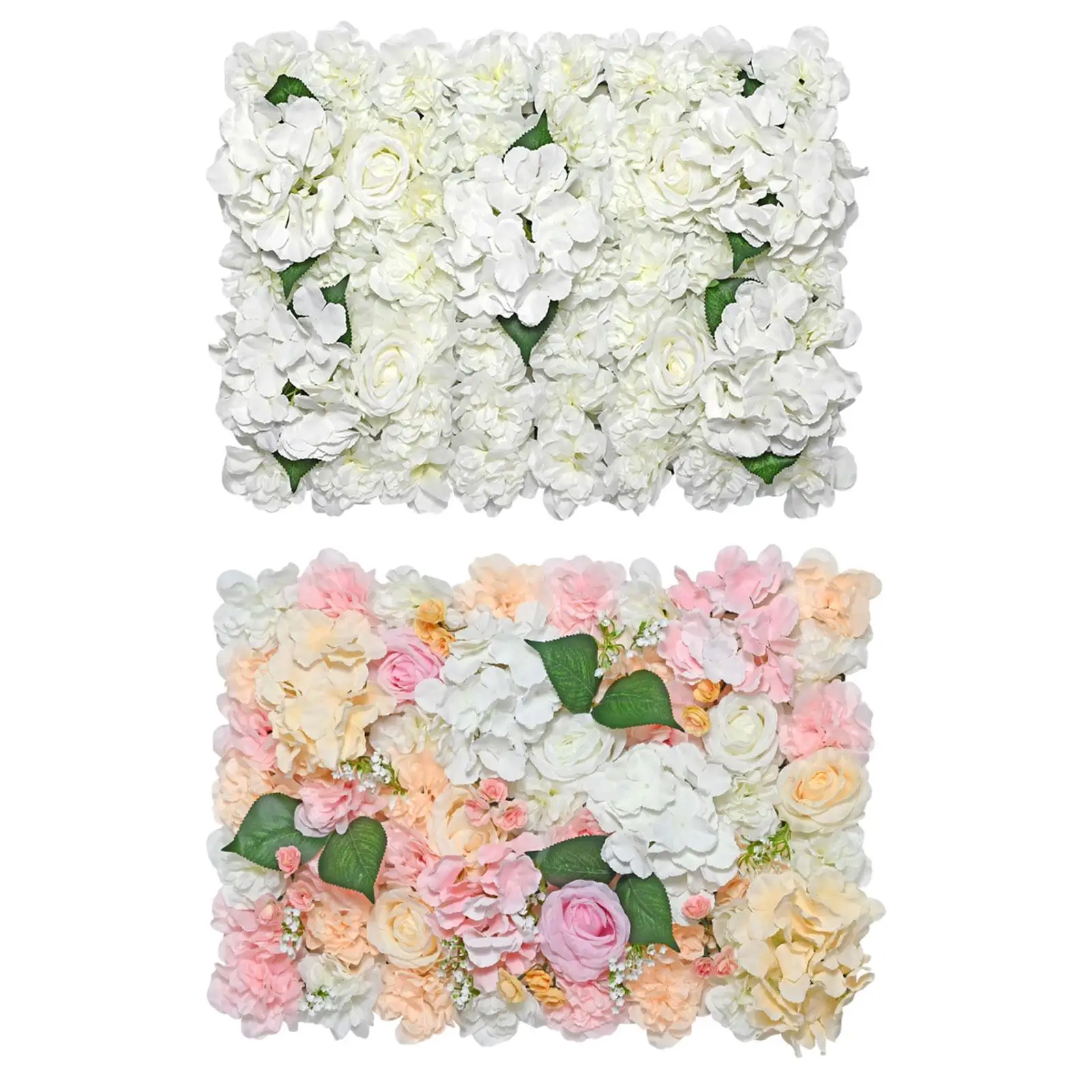 Rose Flower Panel Floral Mat Trendy Artificial Flower Panel for Wedding Venue Indoor and Outdoor Stage Show Yard Receptions