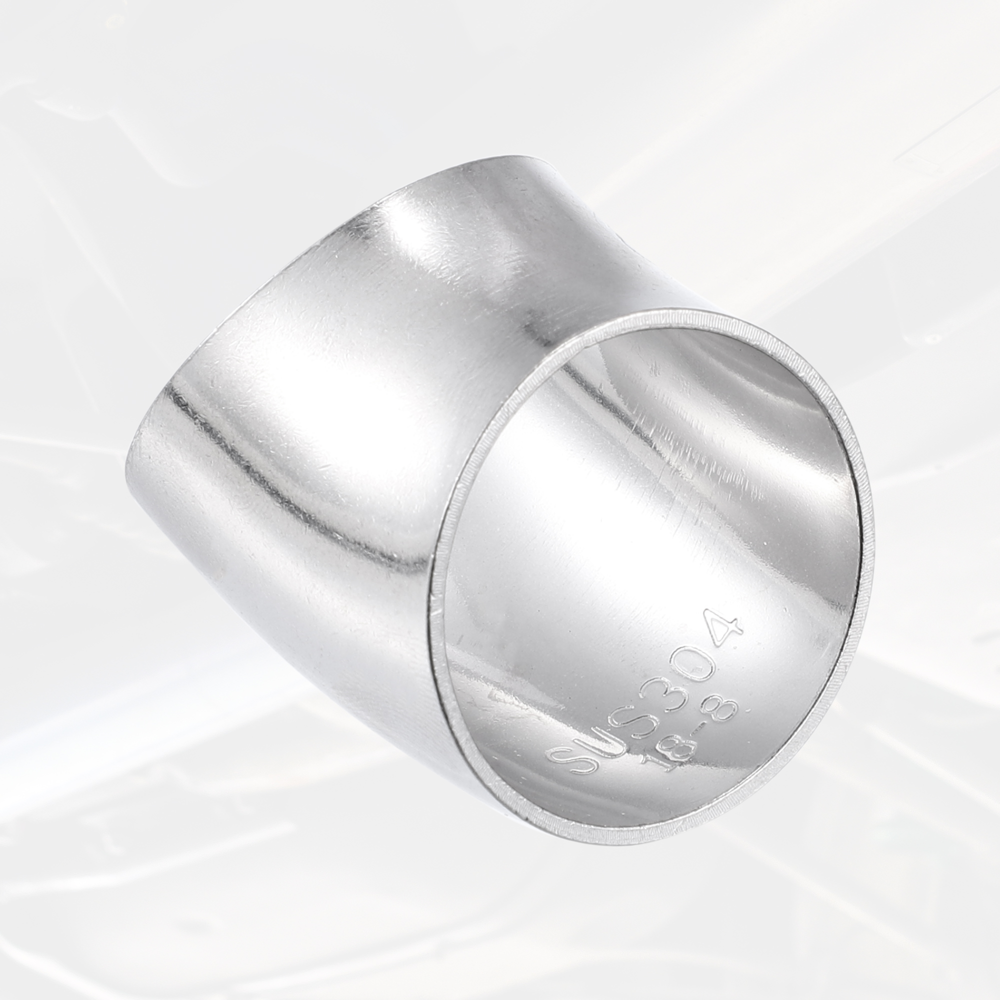 Uxcell od 38mm 51mm 63mm 76mm 89mm 102mm 45 Grad Dorn biege bogen ss304 Edelstahl-Bieger ohr Auspuff krümmer rohr für Auto – Detail 5