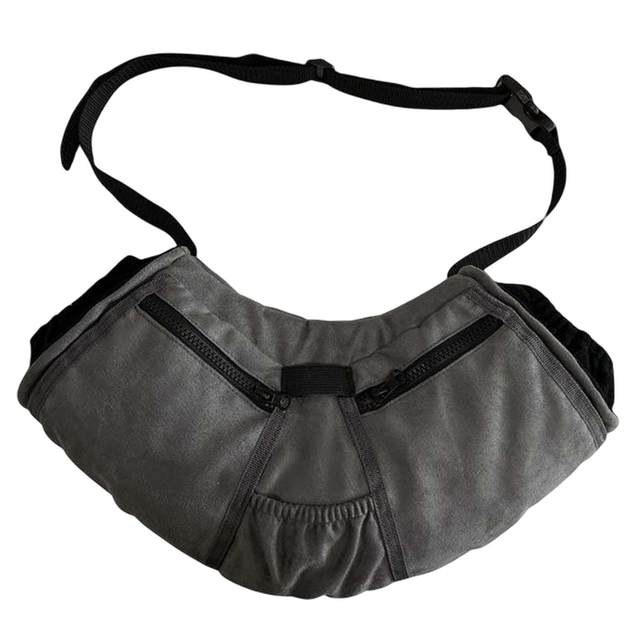 Thicken Hand Muff Camping Hand Warming Pouch Cold Weather Gloves Adjustable Shoulder Strap Hand Warmer for Climbing Skiing