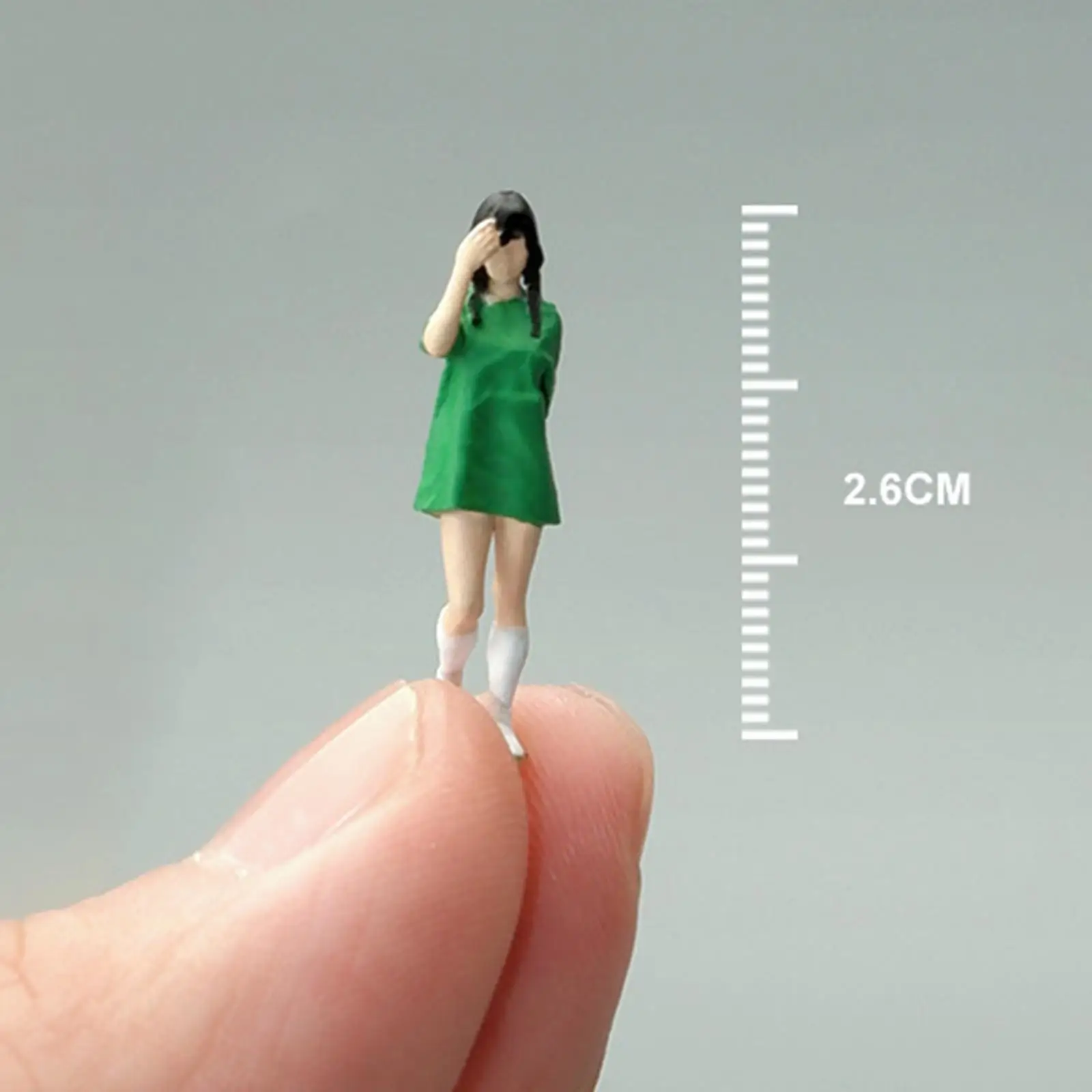1/64 Diorama Figure Socks Girl for Dollhouse Accessories Model Building Kits