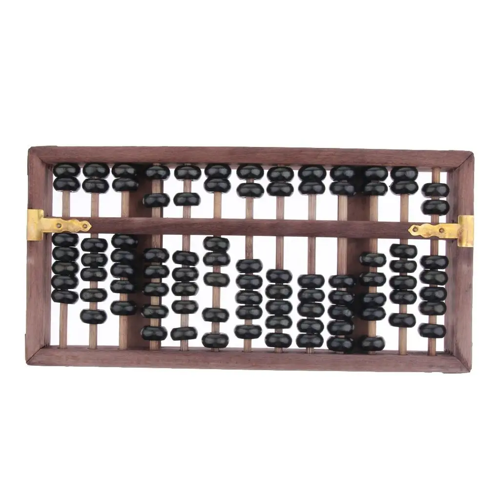 Standard  Abacus - 13 Digits with 7 Beads - Both Functional and Educational Learning Tool, Unique Collection Gift
